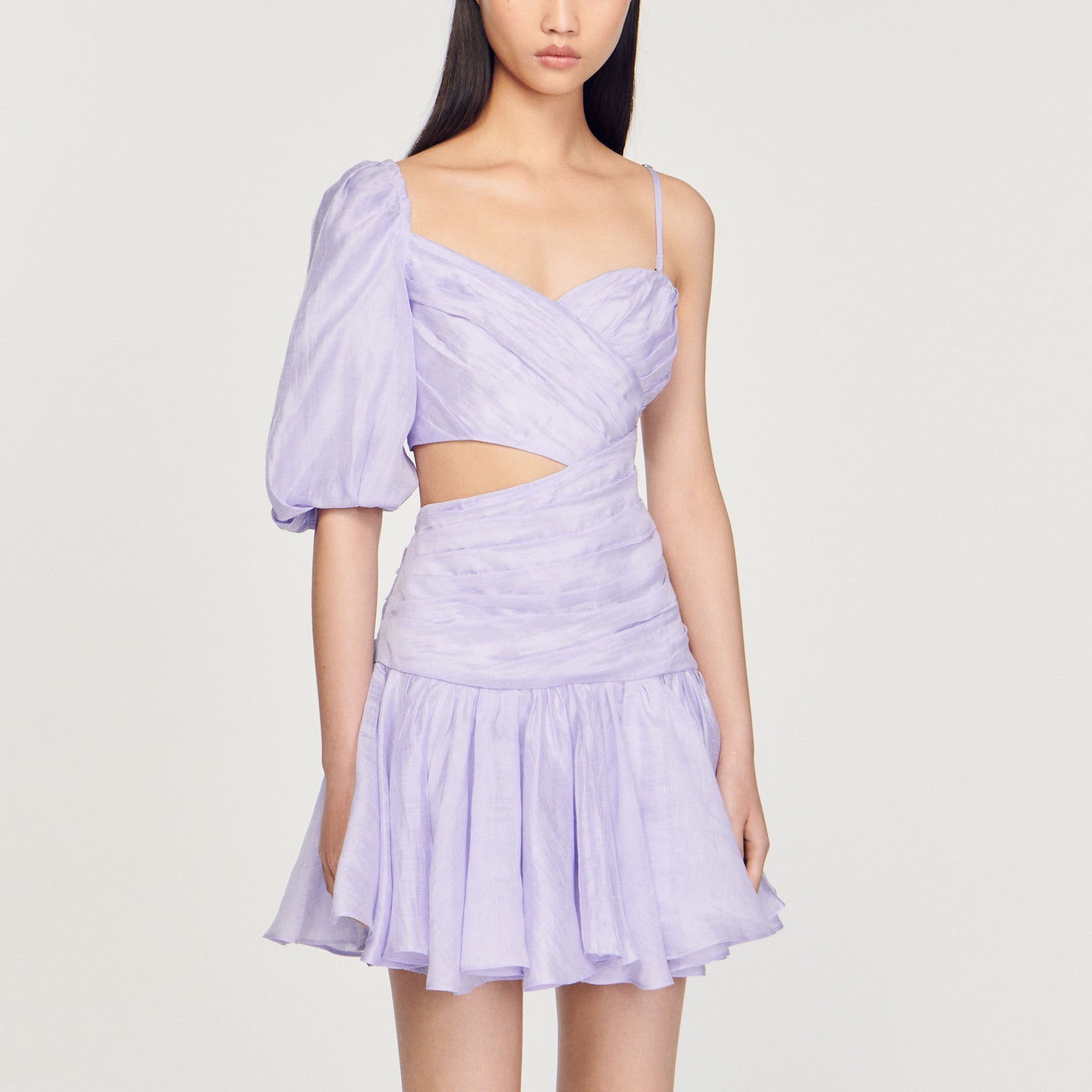 Robe drapée asymétrique Sandro seconde main