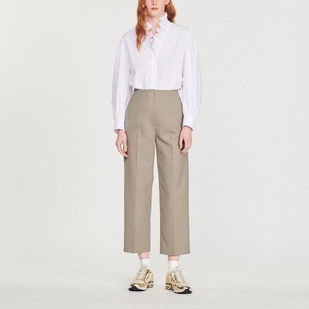 Pantalon de tailleur taille haute Sandro seconde main