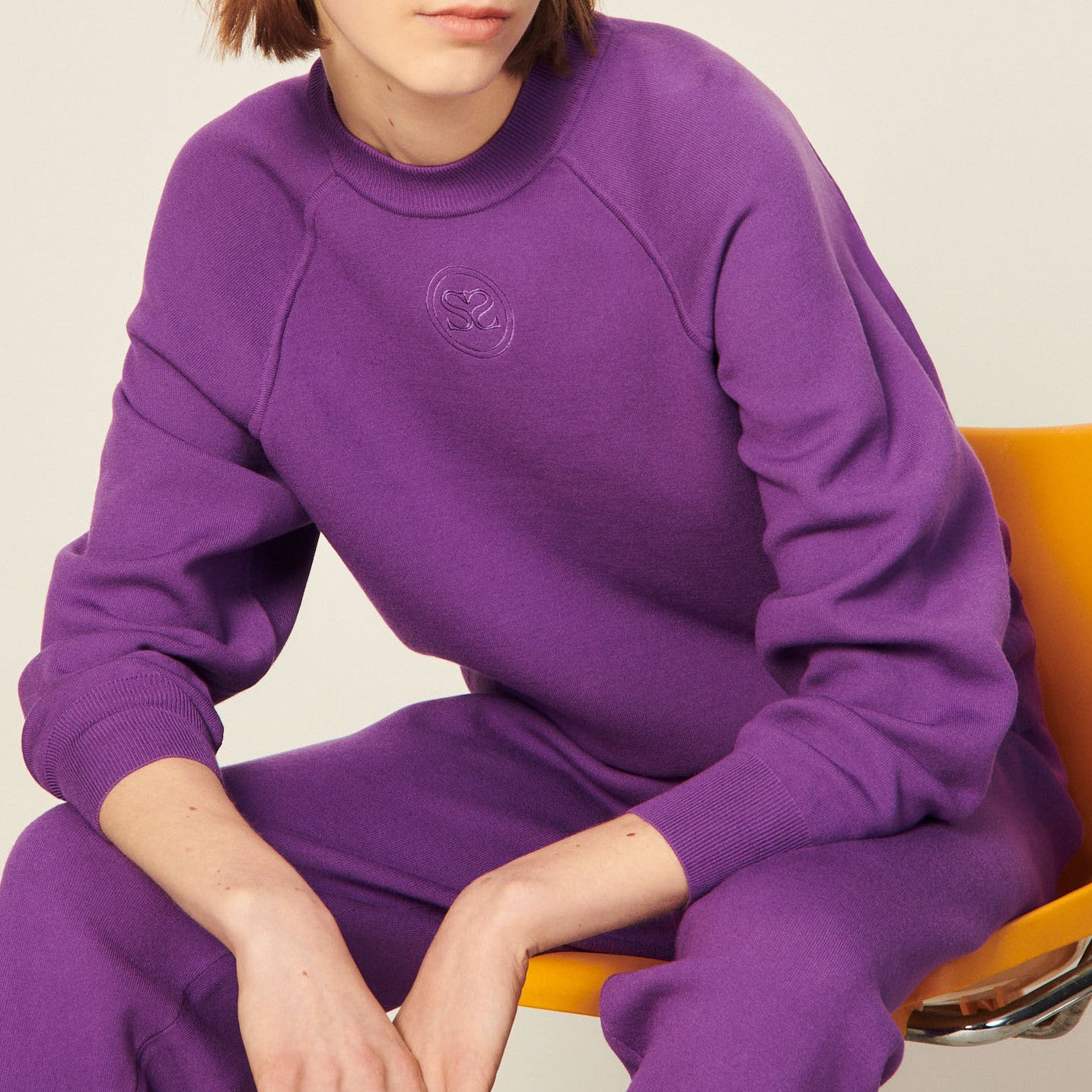 Sweat en Maille brodé Sandro seconde main