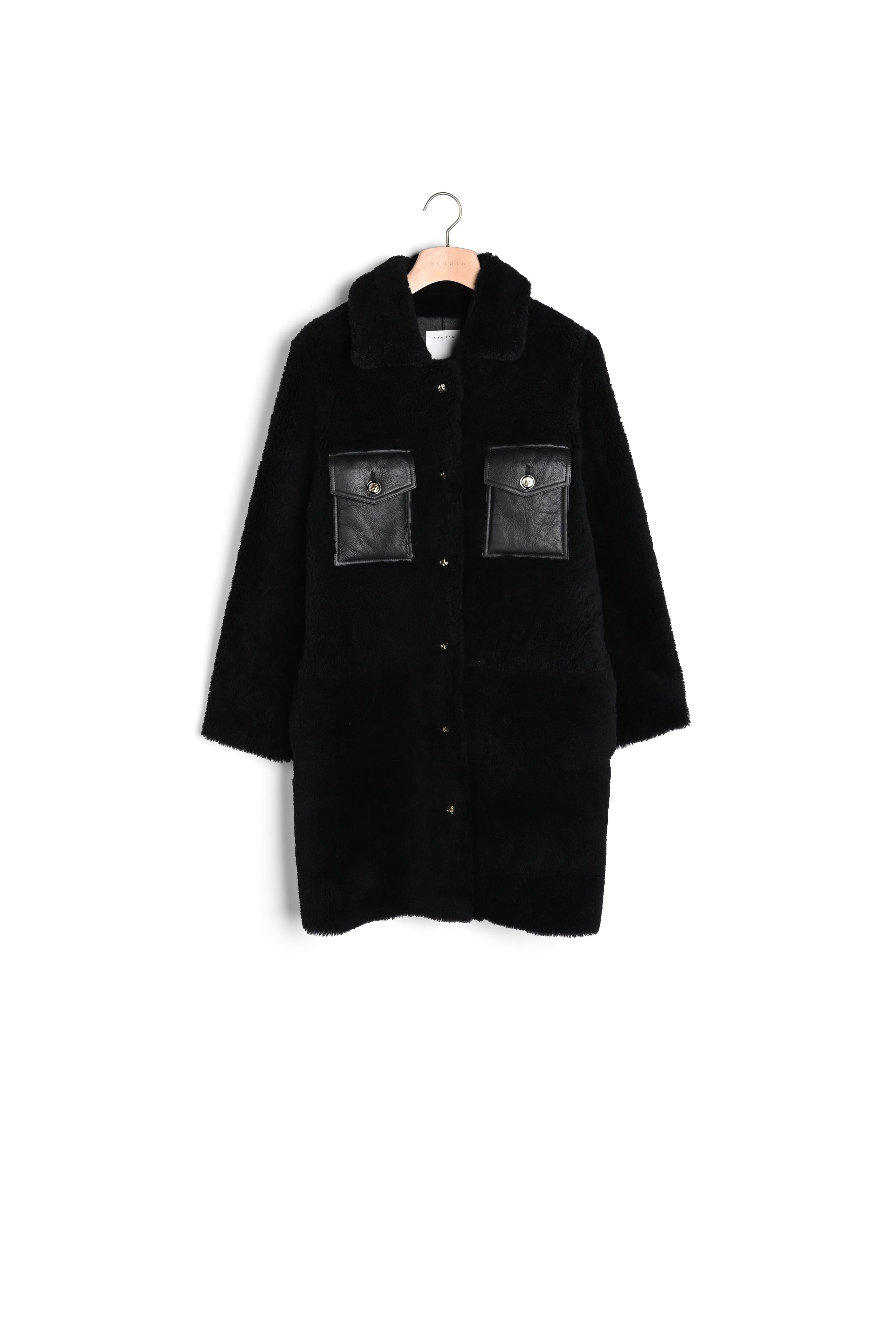 Outerwear Noir Sandro seconde main