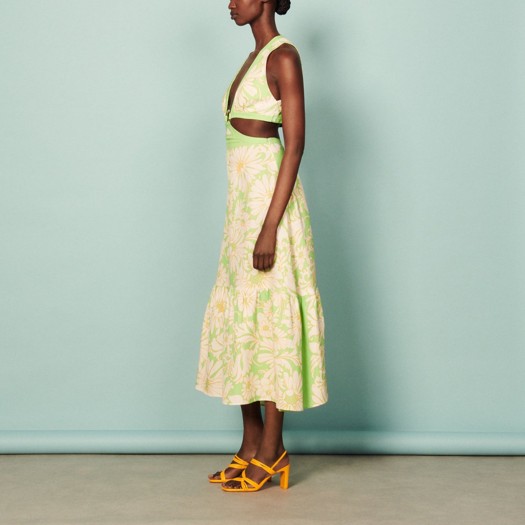 Robe longue à découpes Sandro seconde main