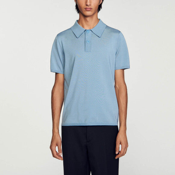 Polo en Maille à manches courtes Sandro seconde main