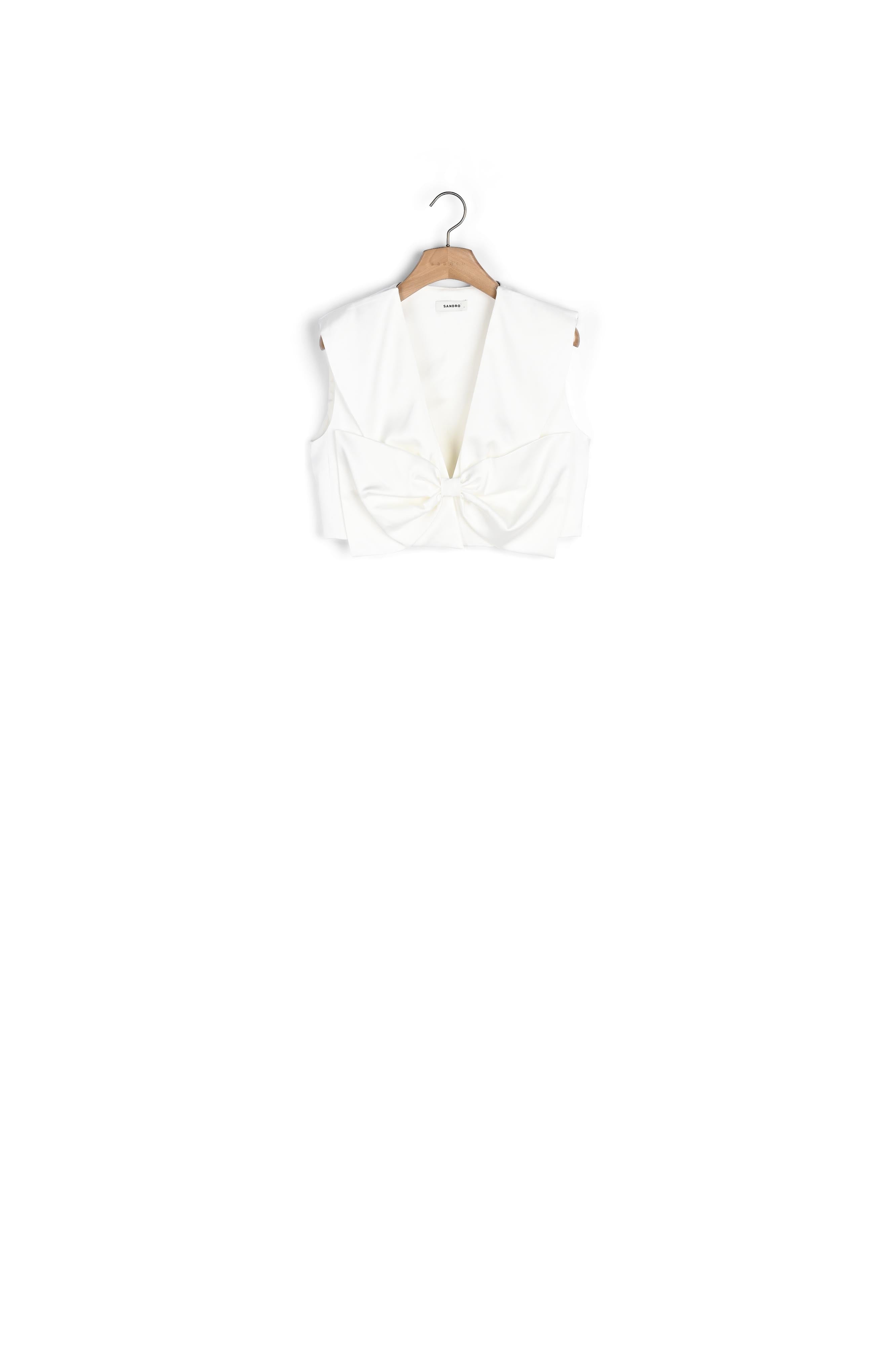 Top court satiné Sandro seconde main