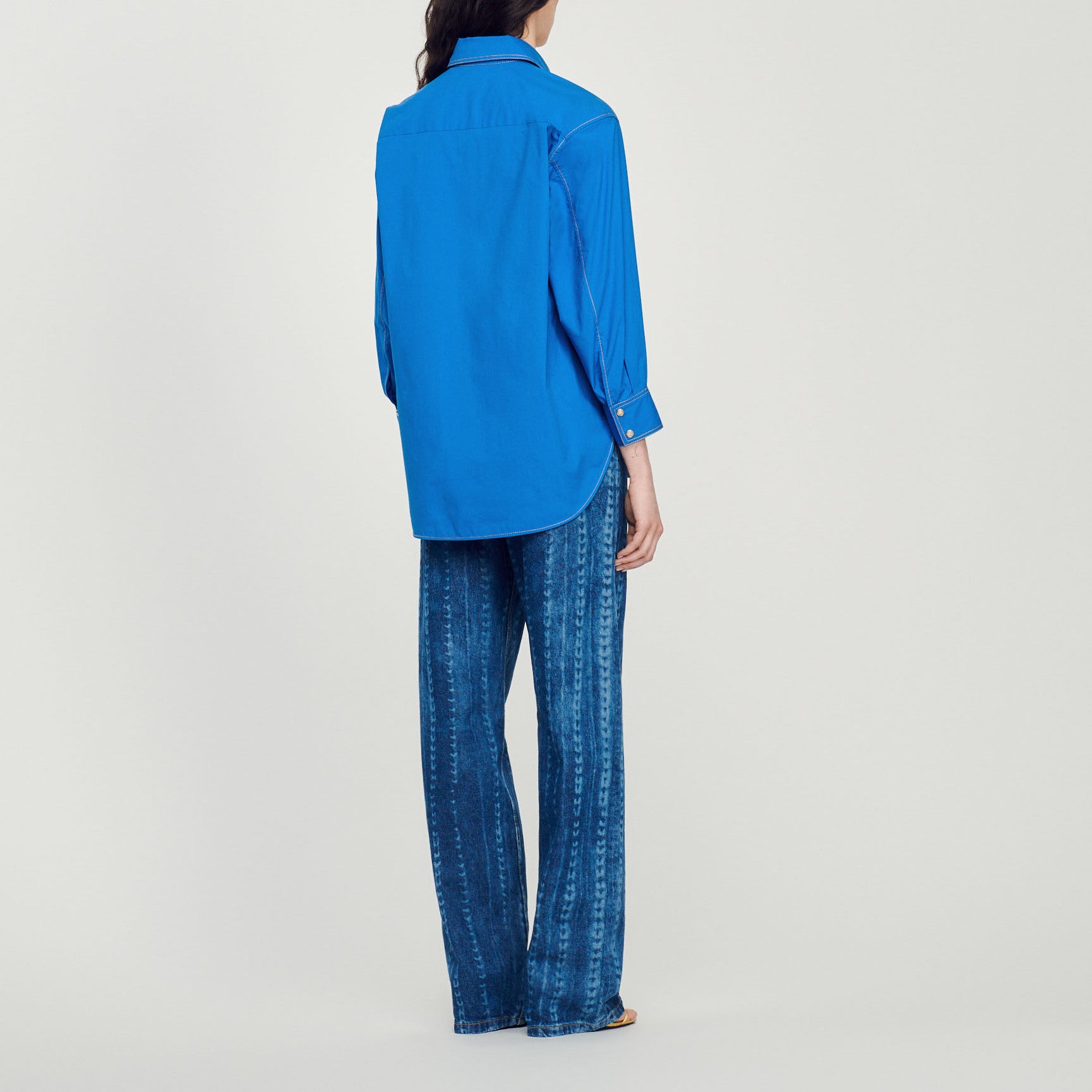 Chemise à détails surpiqués Sandro seconde main