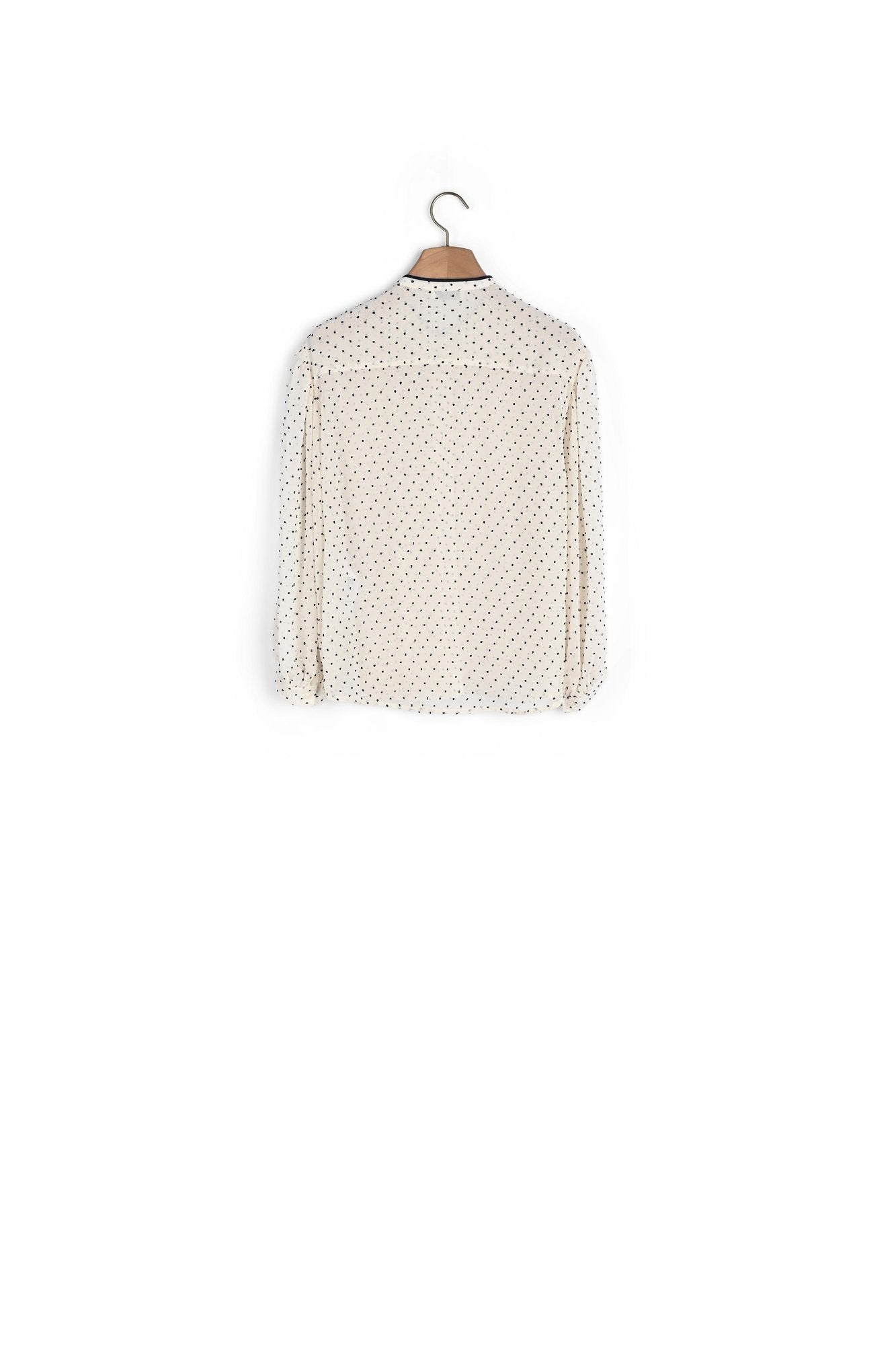 Chemise imrpimé blanc et bleu Sandro seconde main