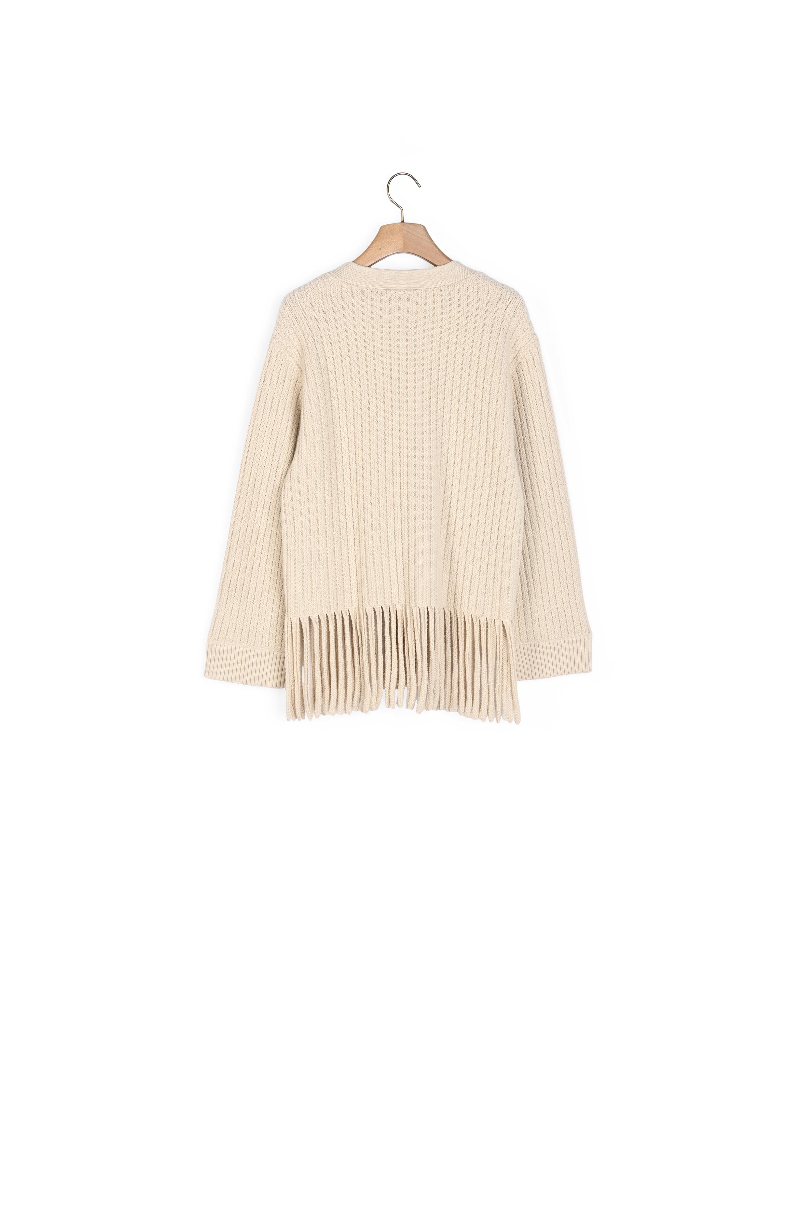 Cardigan en Maille à franges Sandro seconde main