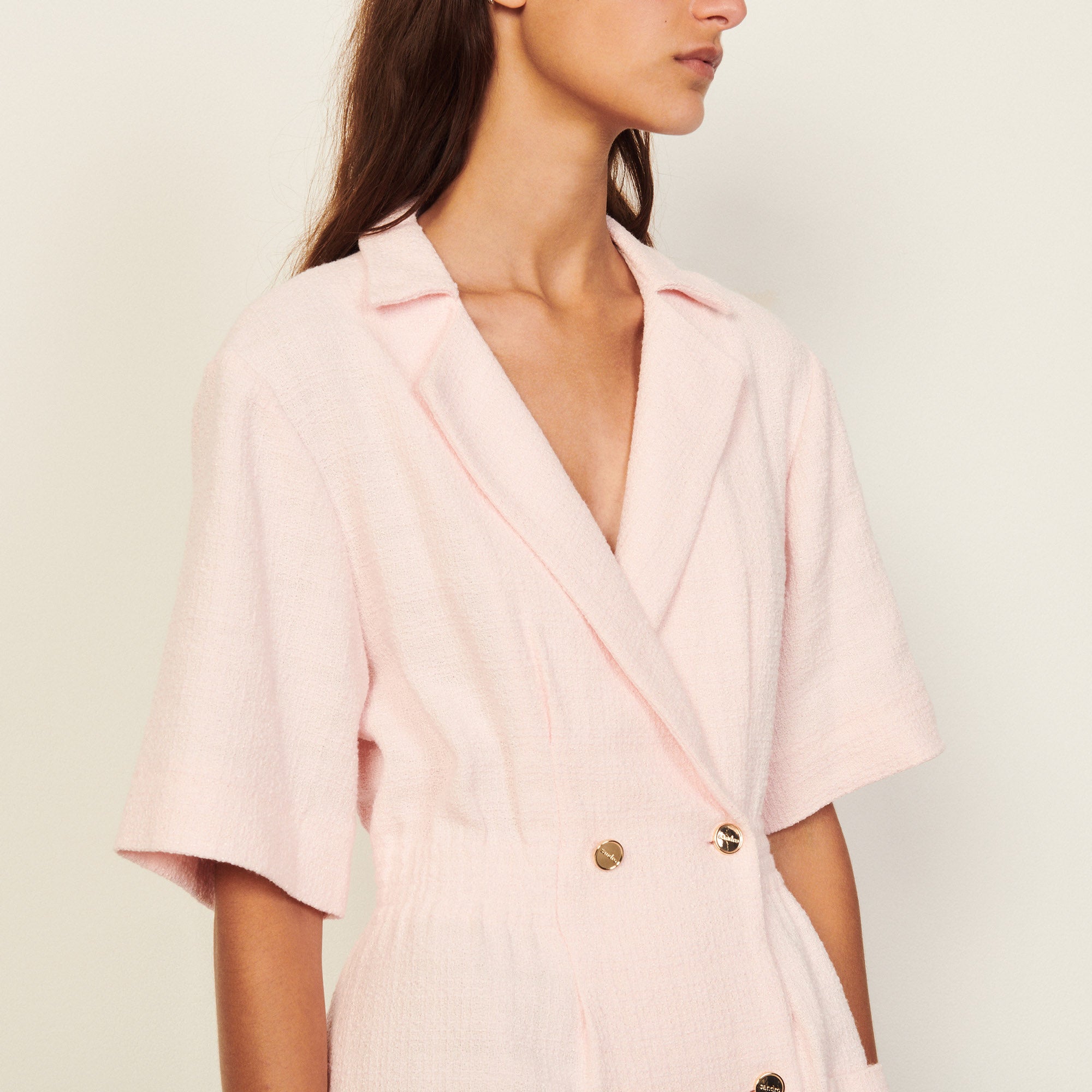 Robe à col tailleur Sandro seconde main