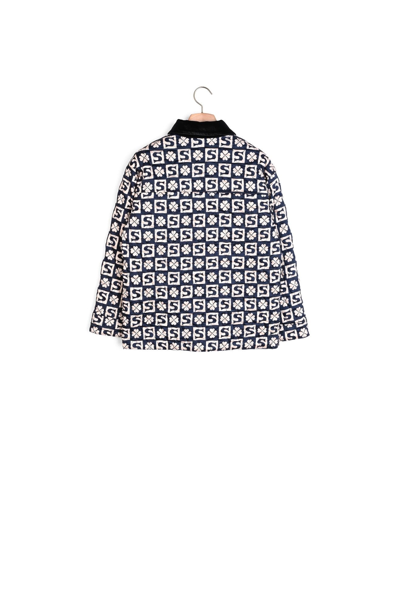 Cardi coat matelassé en mix-matières Sandro seconde main