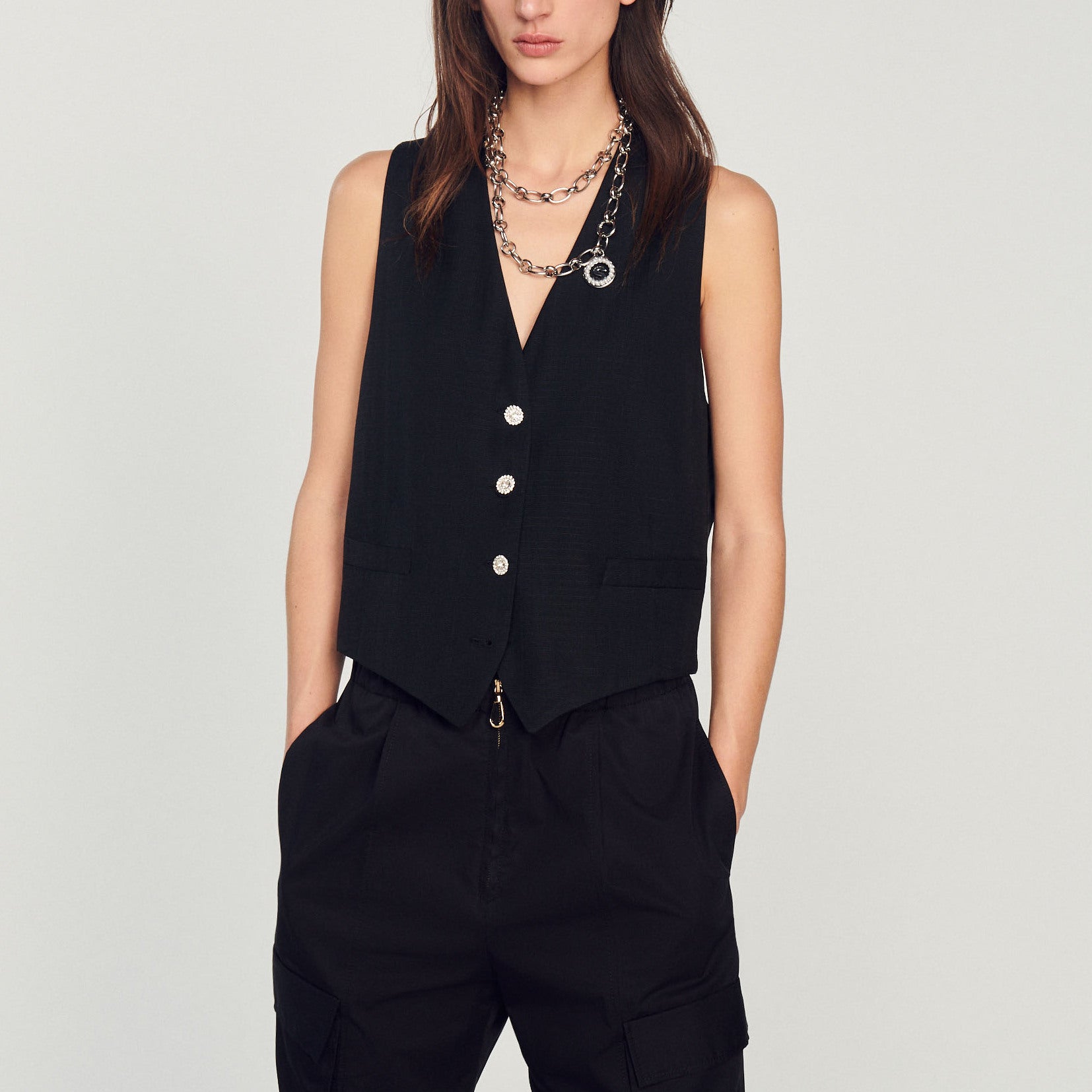 Gilet d'homme à strass Sandro seconde main