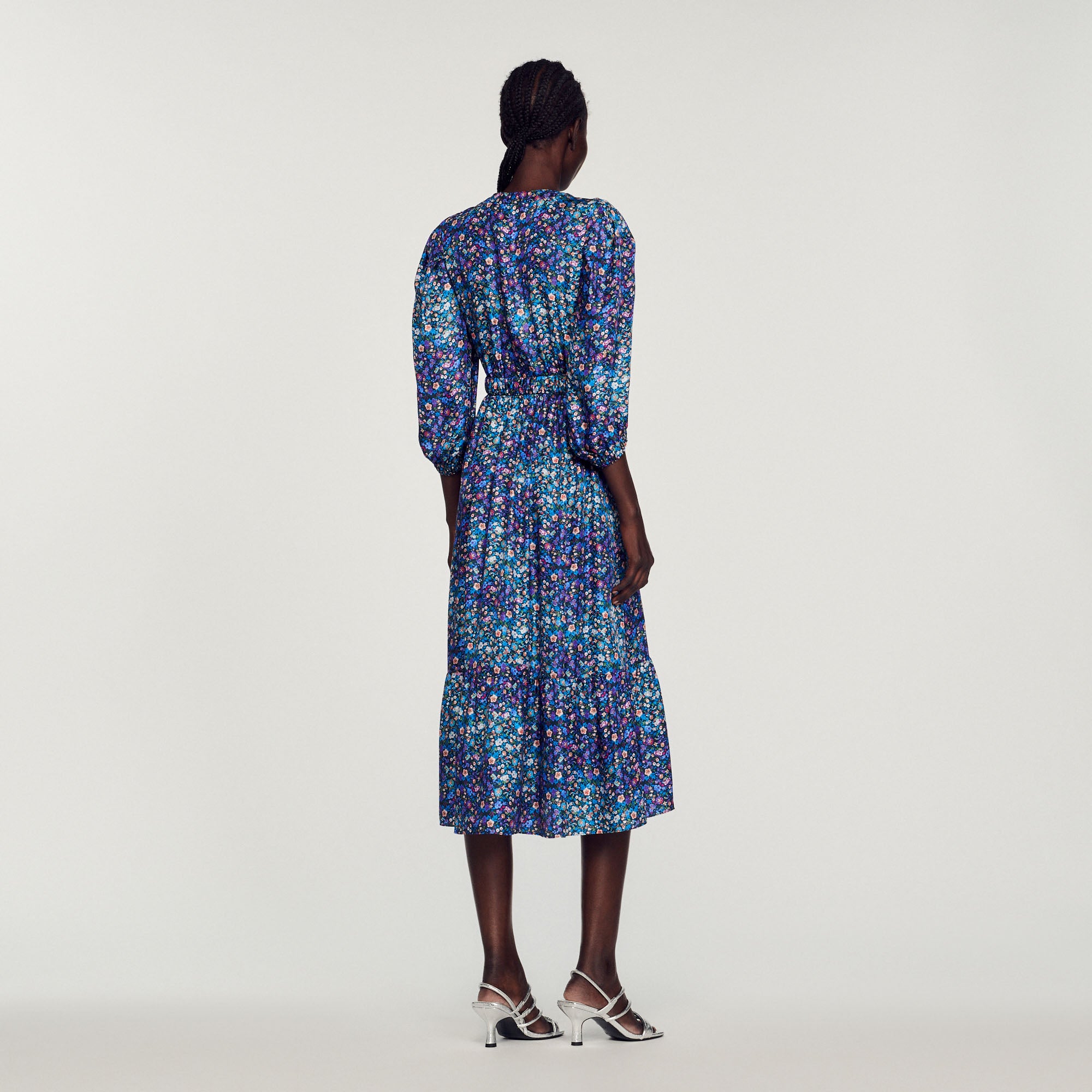 Robe longue imprimé fleuri Sandro seconde main