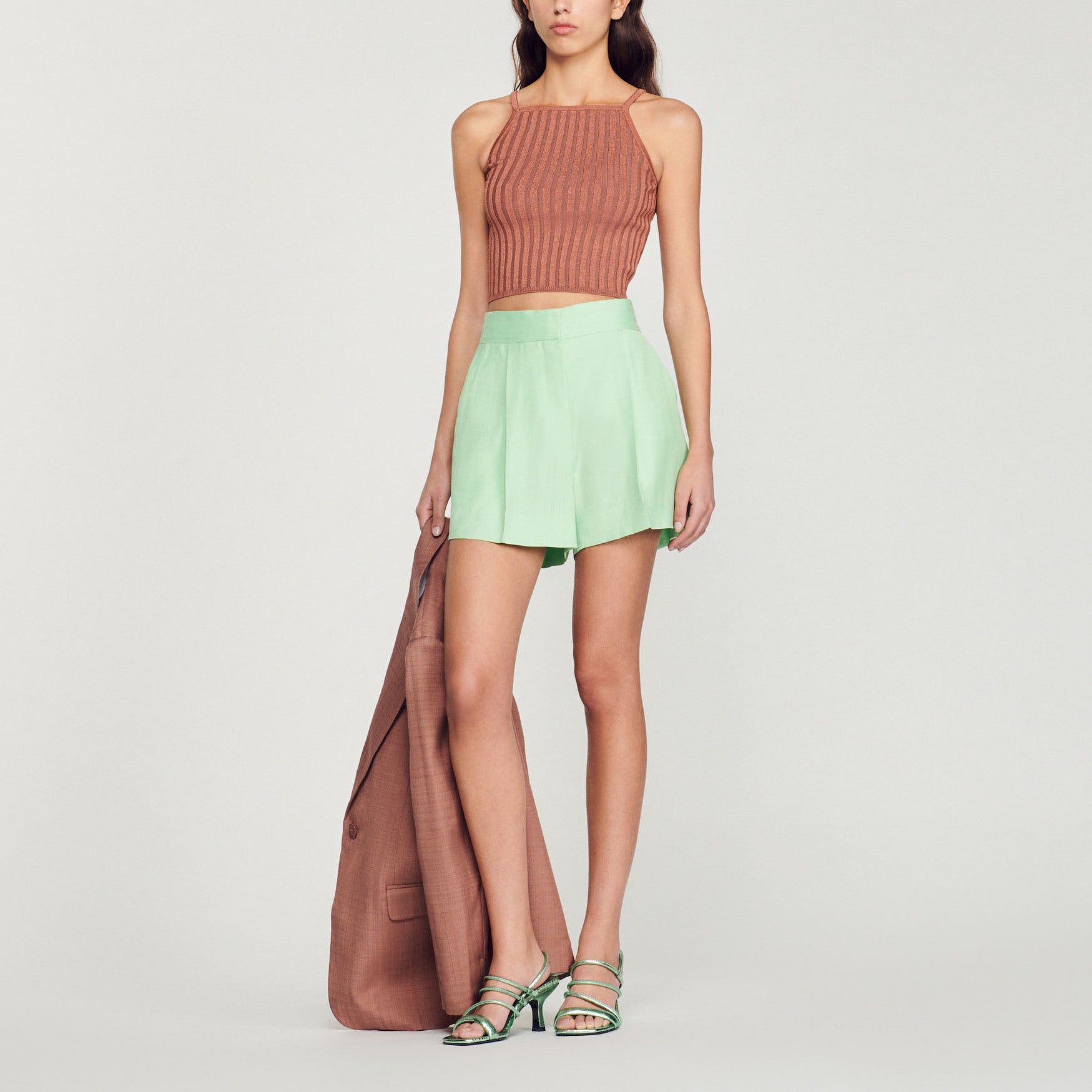 Débardeur côtelé Sandro seconde main