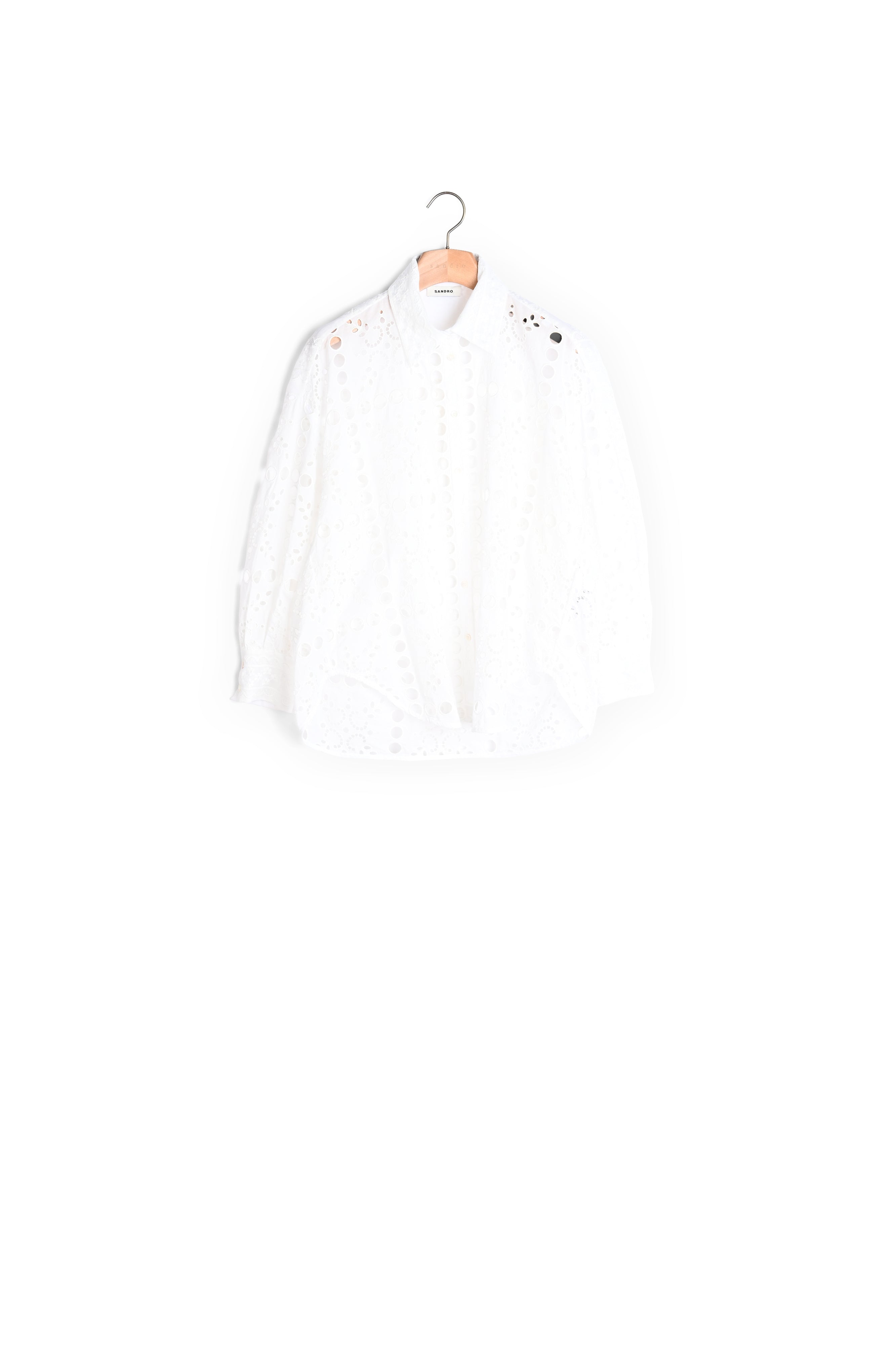 Chemise en broderie anglaise Sandro seconde main