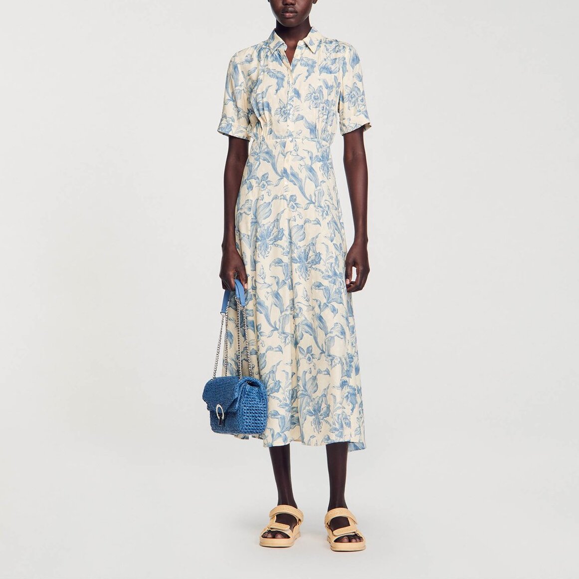 Robe Chemise fleurie Sandro seconde main