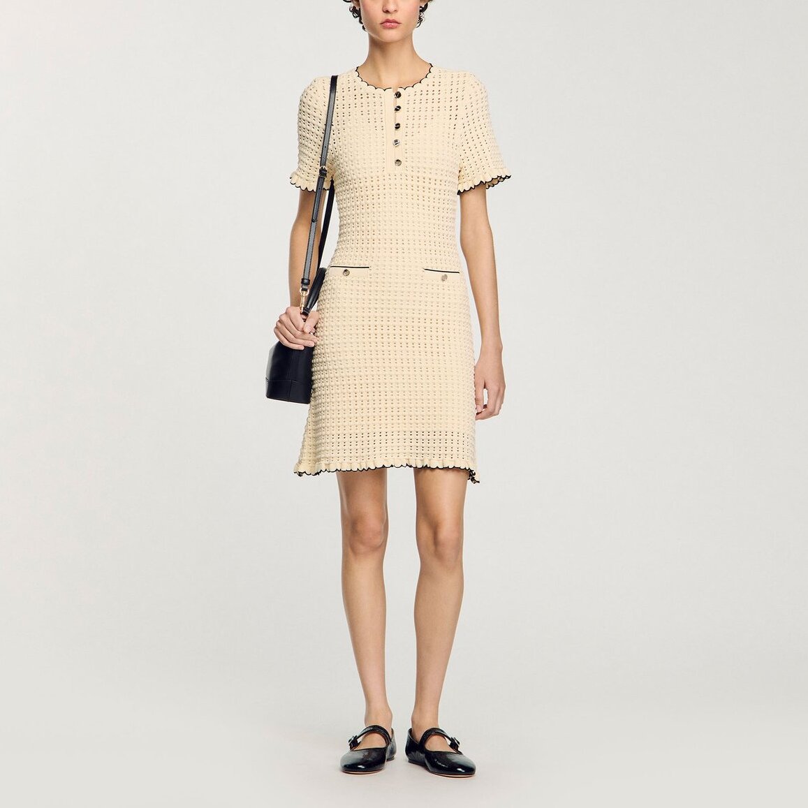 Robe courte en maille Sandro seconde main