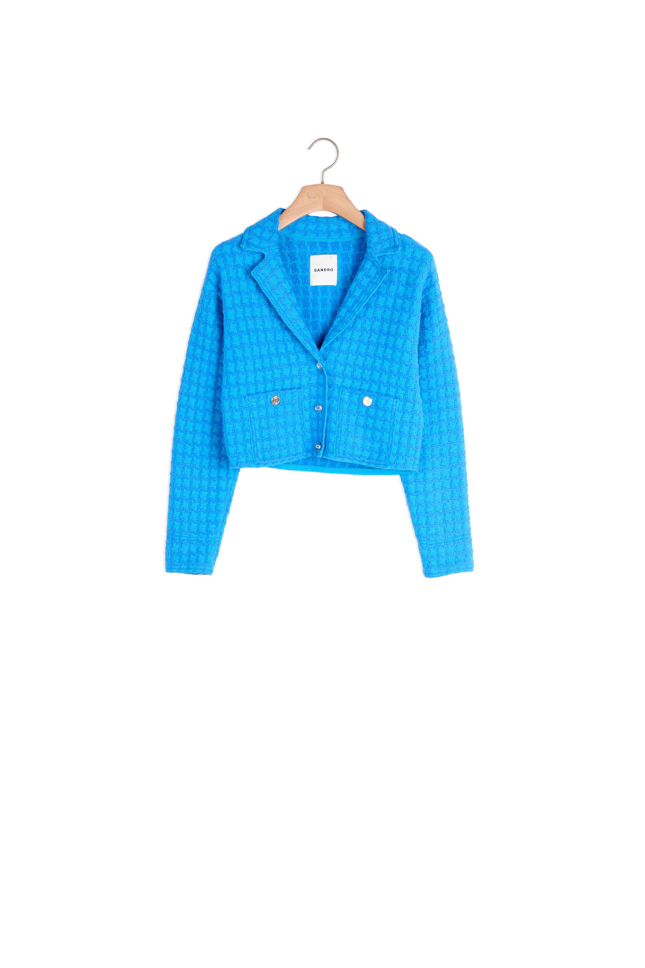 Cardicoat court en tweed Sandro seconde main