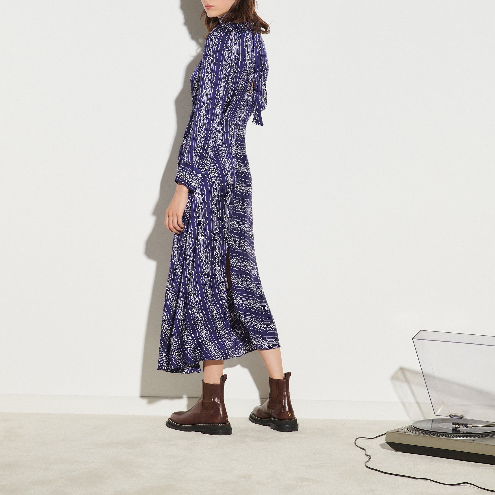 Robe longue imprimée Sandro seconde main