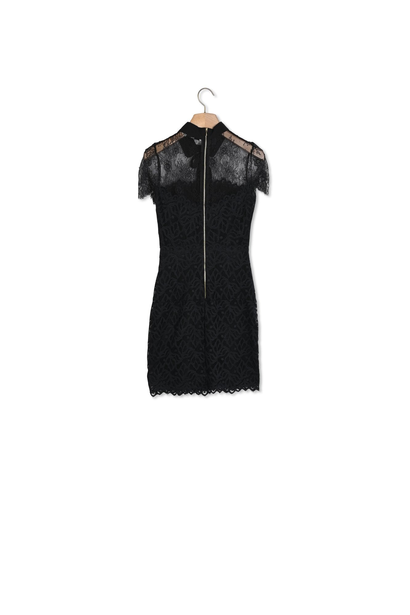 Robe dentelle bicolore Sandro seconde main