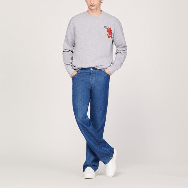 Sweatshirt à col rond imprimé Hot stuff Sandro seconde main