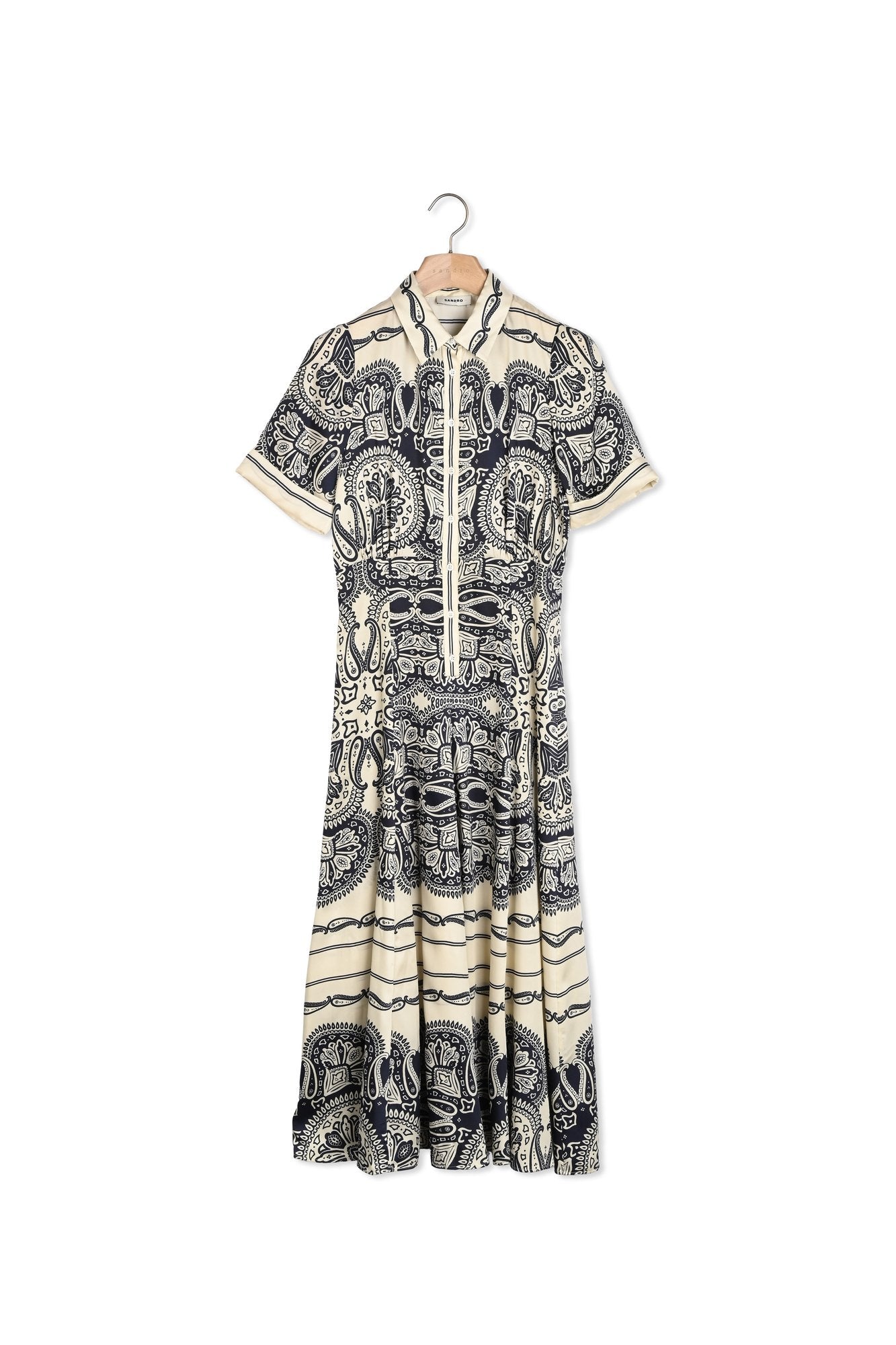 Robe longue imprimée Sandro seconde main