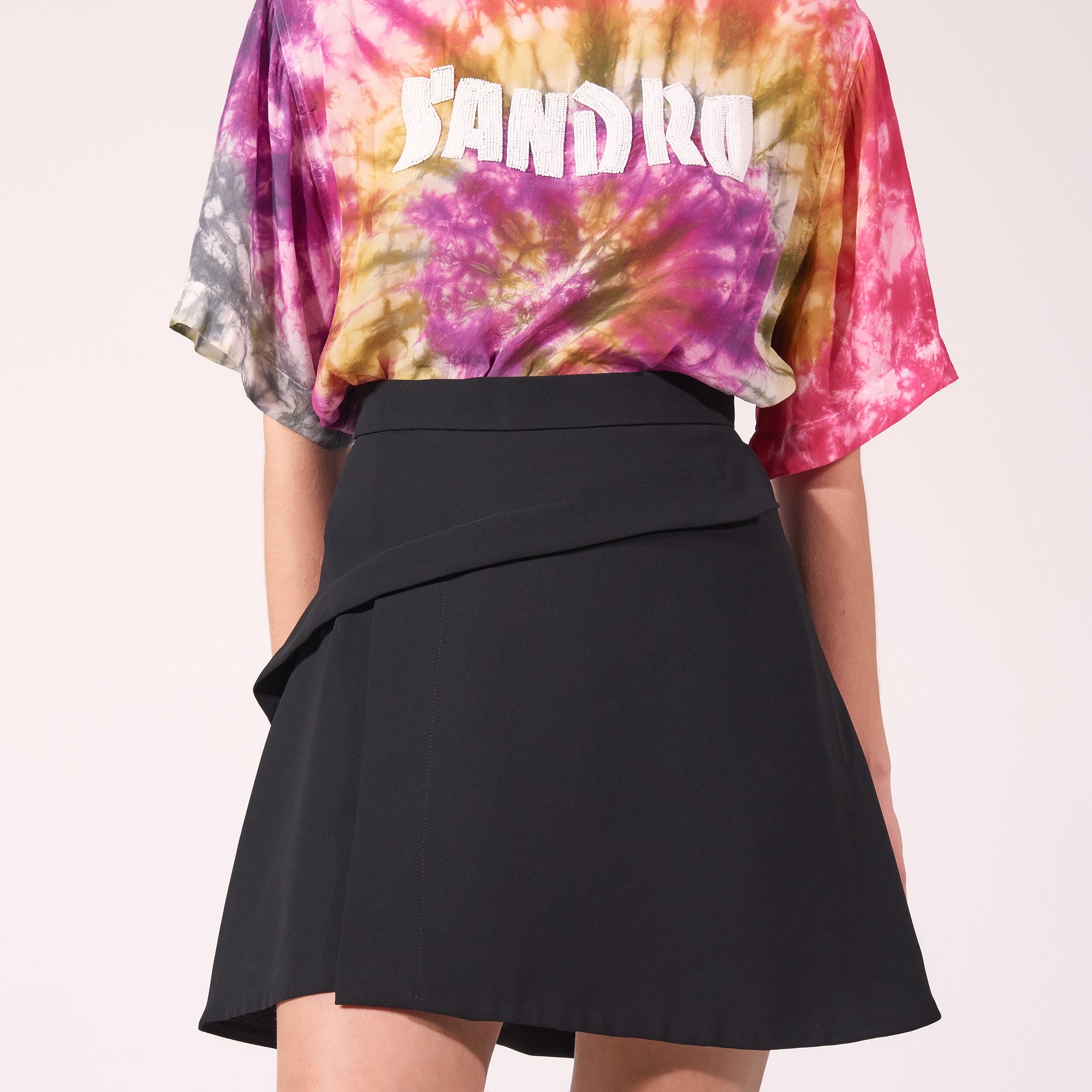 Jupe courte asymétrique Sandro seconde main