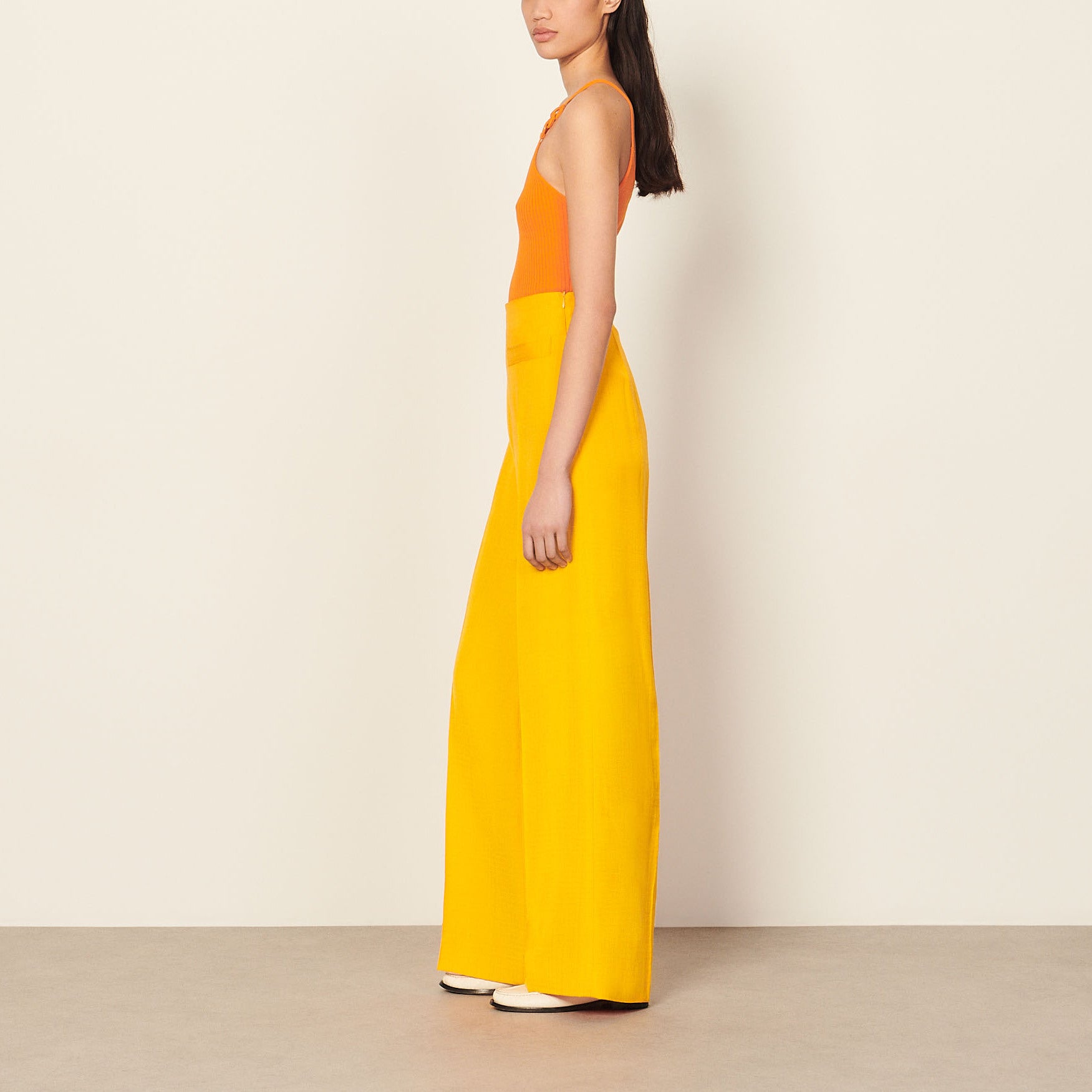 Pantalon taille haute Sandro seconde main