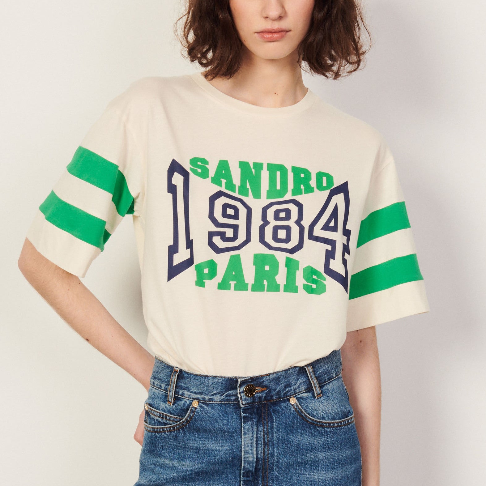 T-shirt à message Sandro seconde main