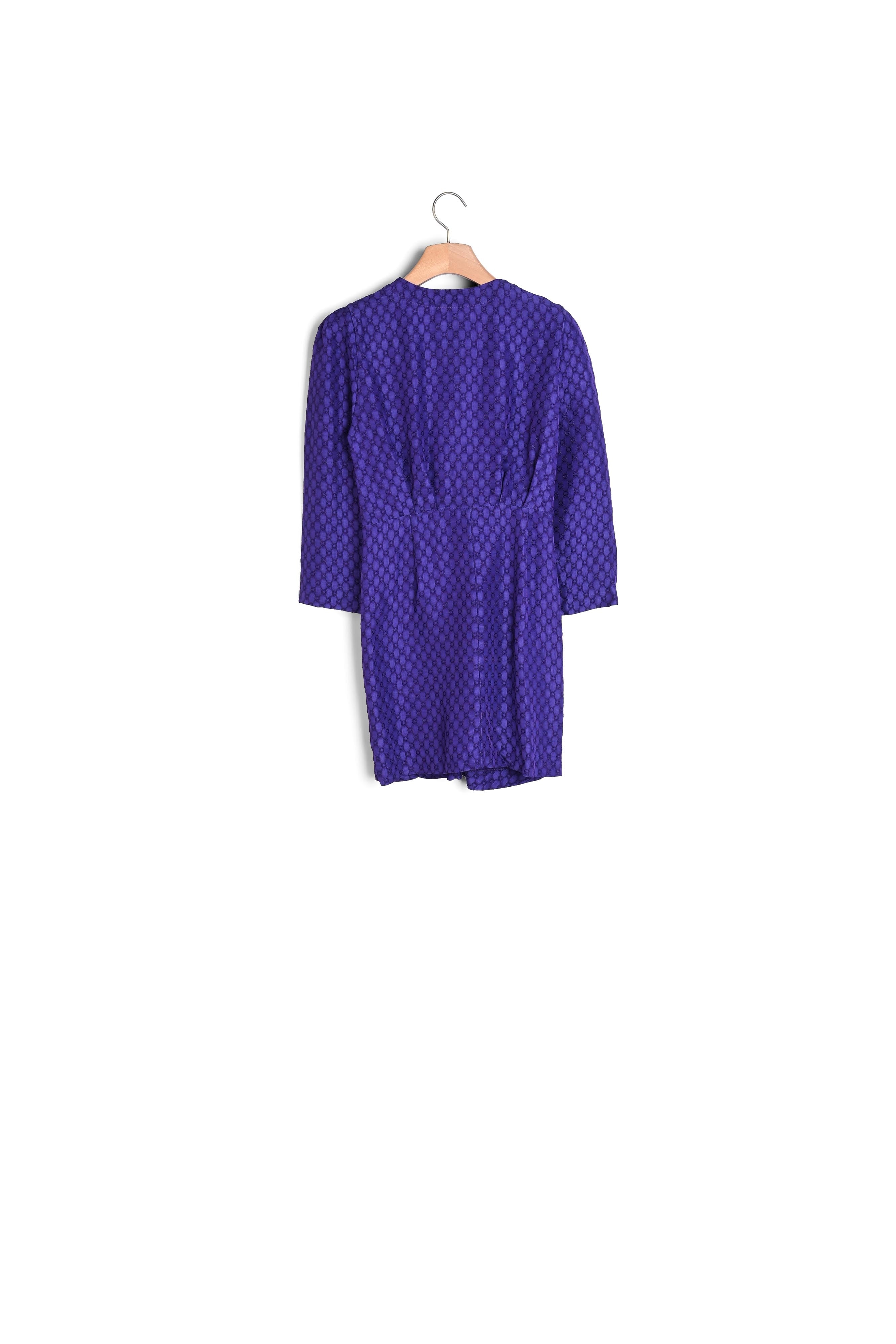 Robe courte froncé jacquard à motifs Sandro seconde main
