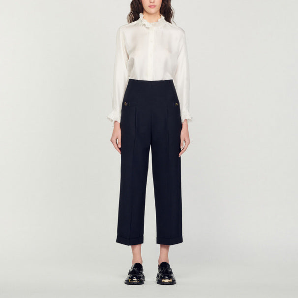 Pantalon taille haute Sandro seconde main