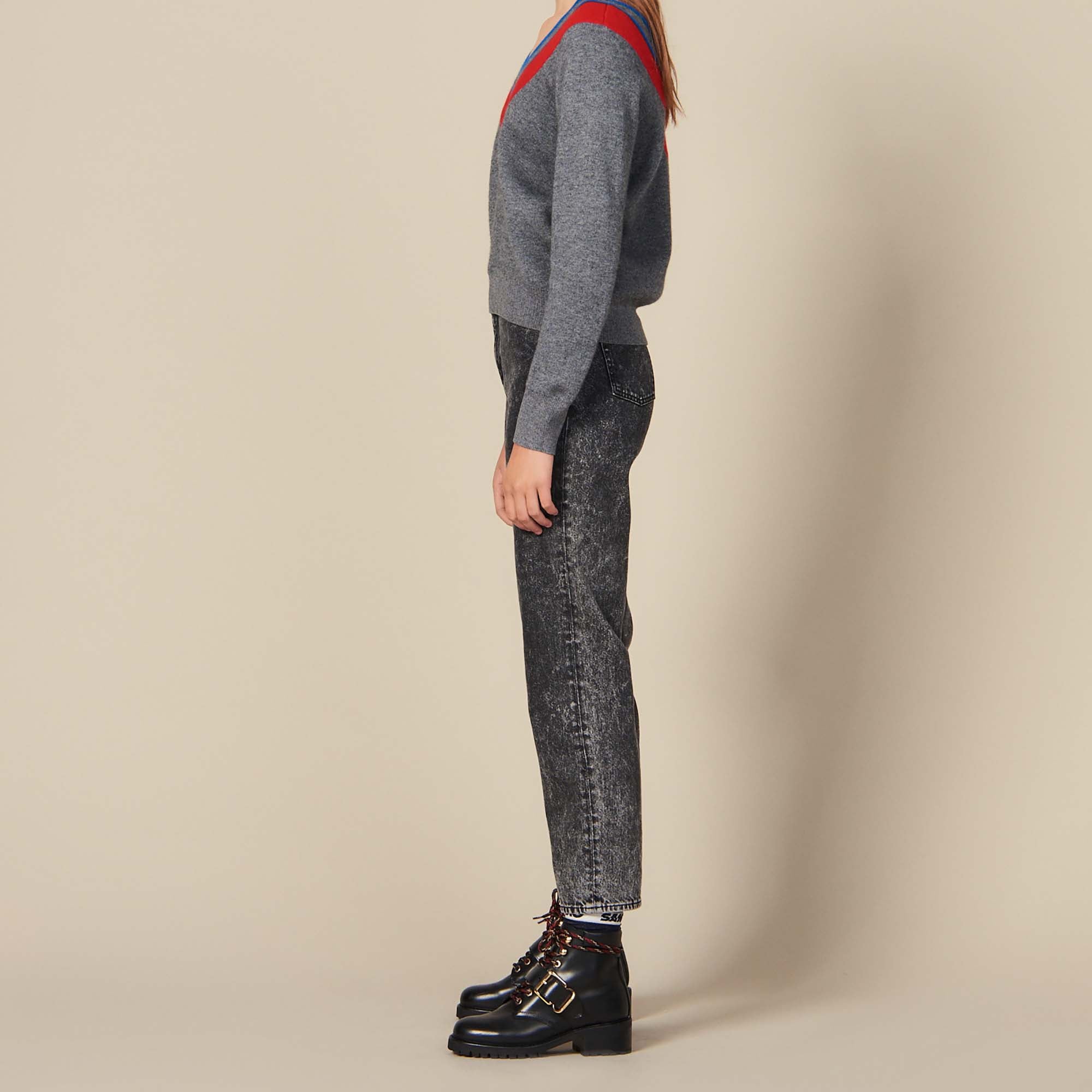 Pull décolleté avec galon Sandro seconde main