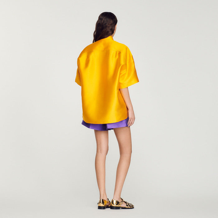 Chemise oversized satinée Sandro seconde main