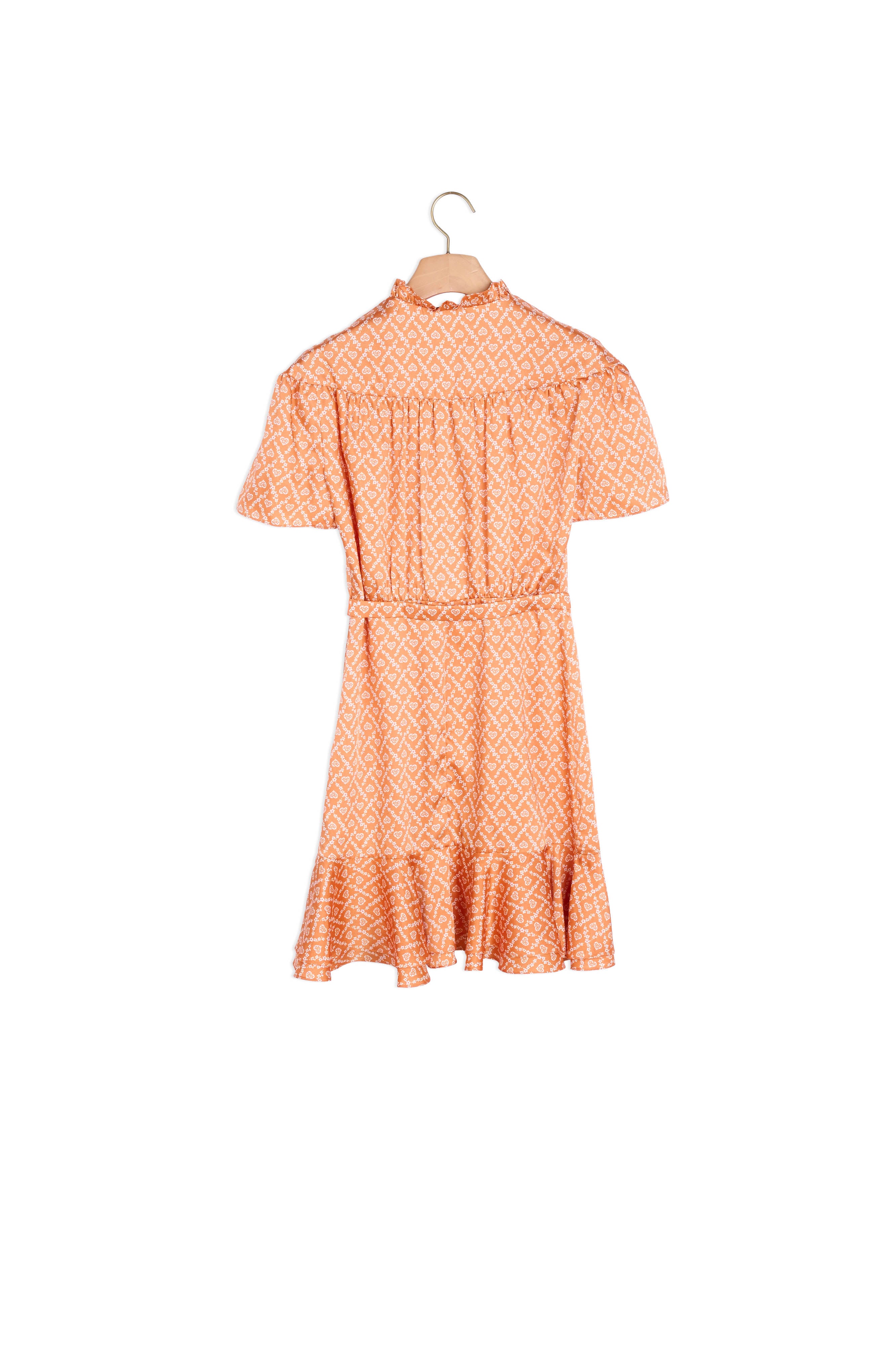 Robe volantée imprimé petits cœurs Sandro seconde main