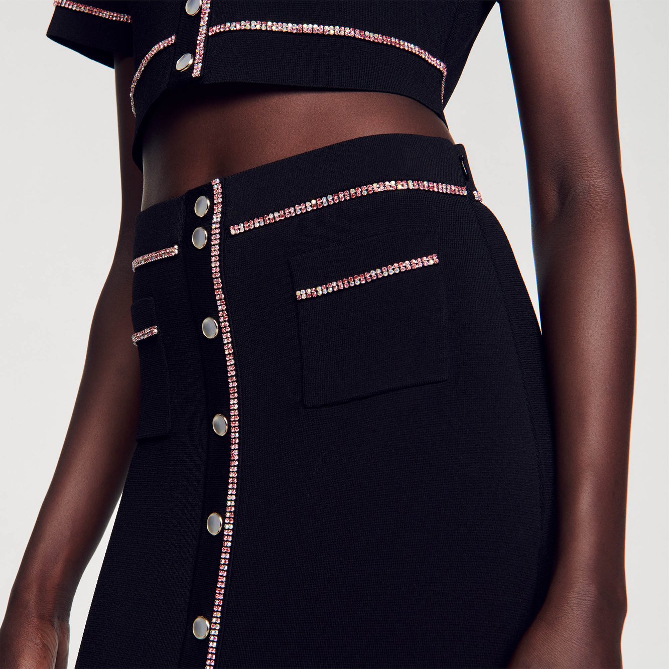 Jupe midi strassée Sandro seconde main