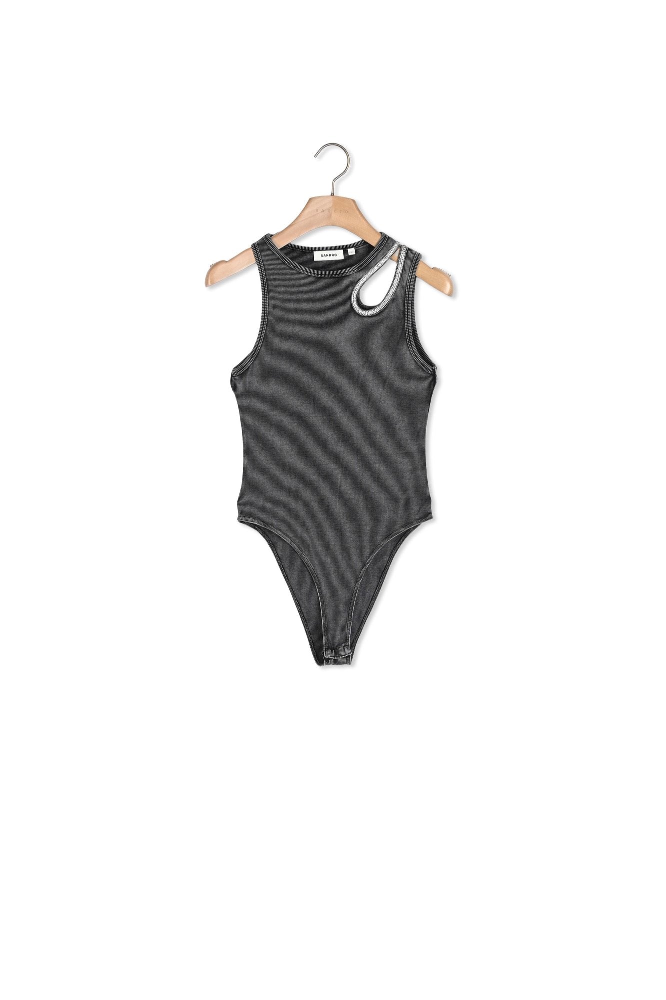 Body à épaule strassée Sandro seconde main