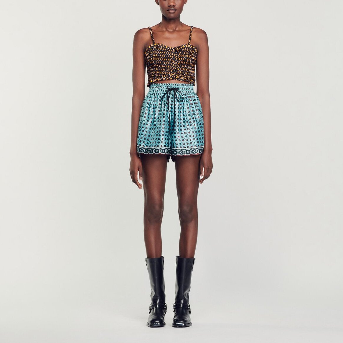 Top court smocké Sandro seconde main