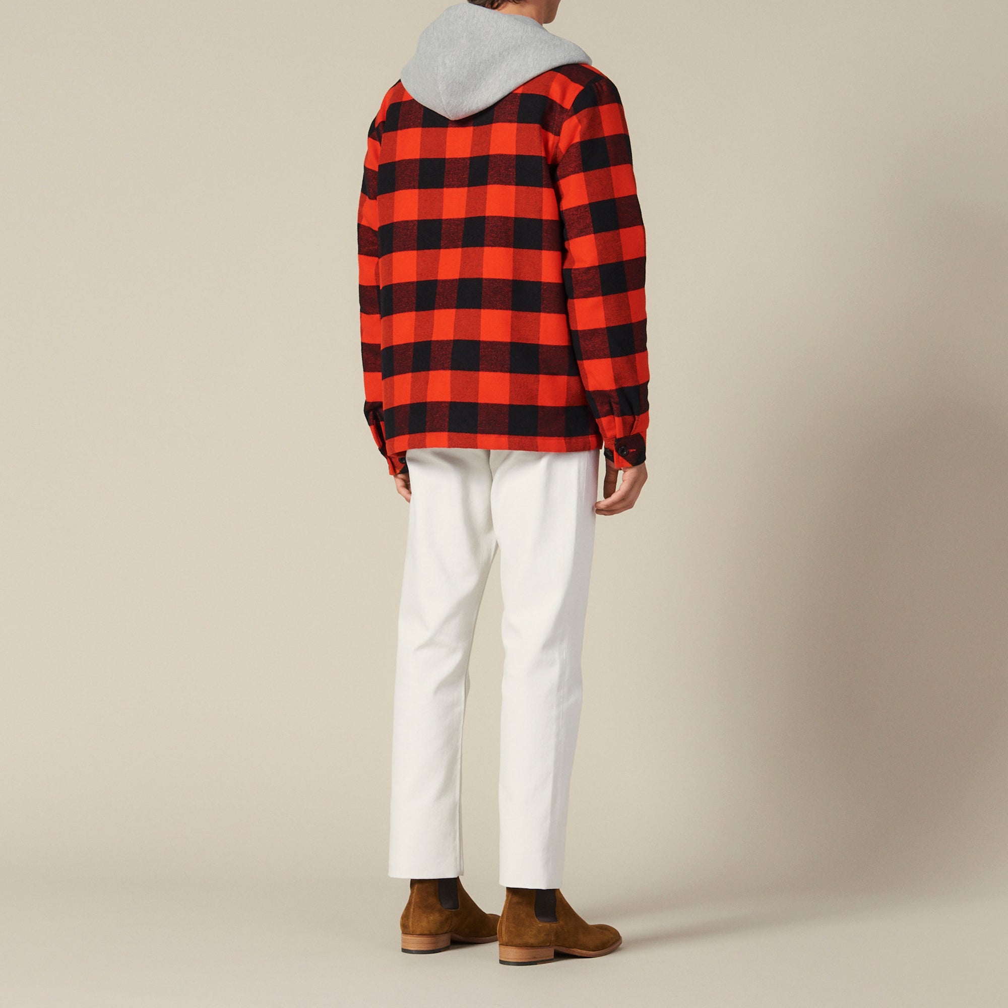 Surchemise à carreaux avec capuche Sandro seconde main