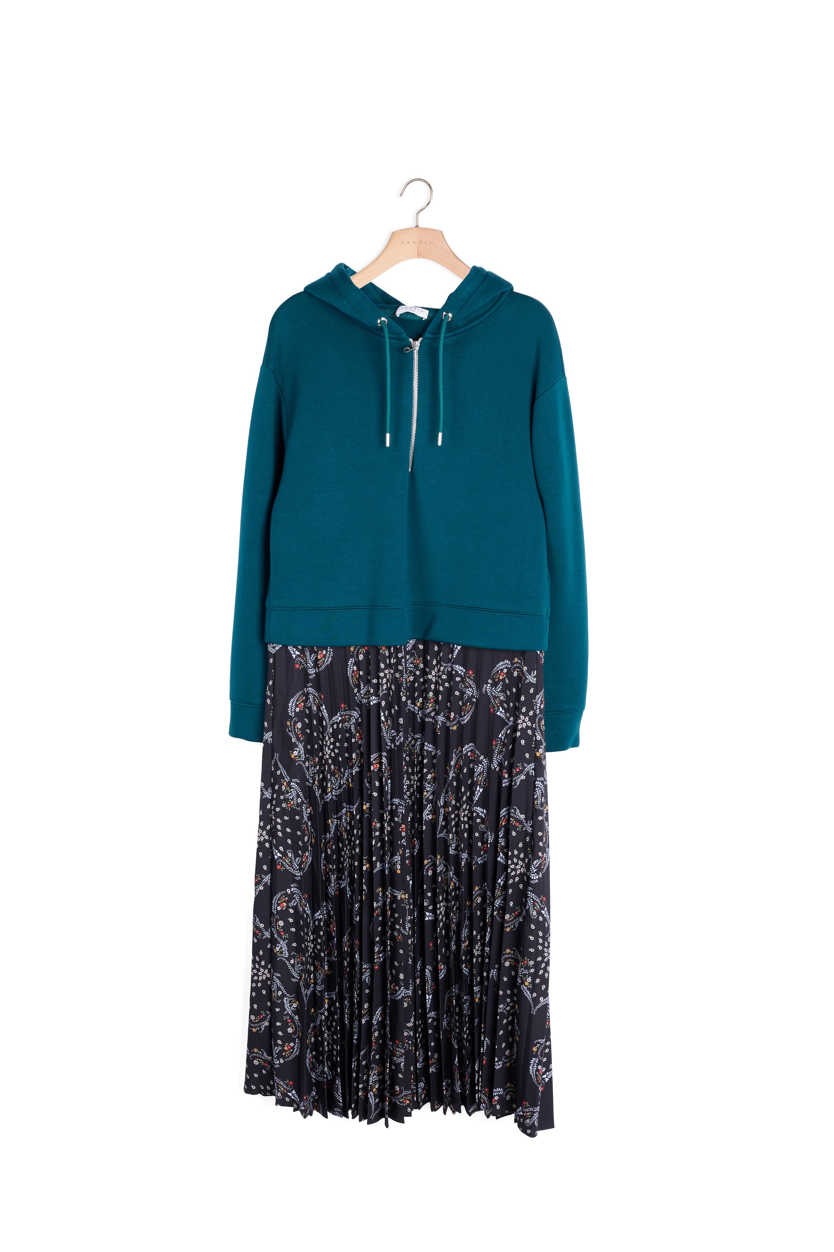 Robe en trompe l'œil Sandro seconde main