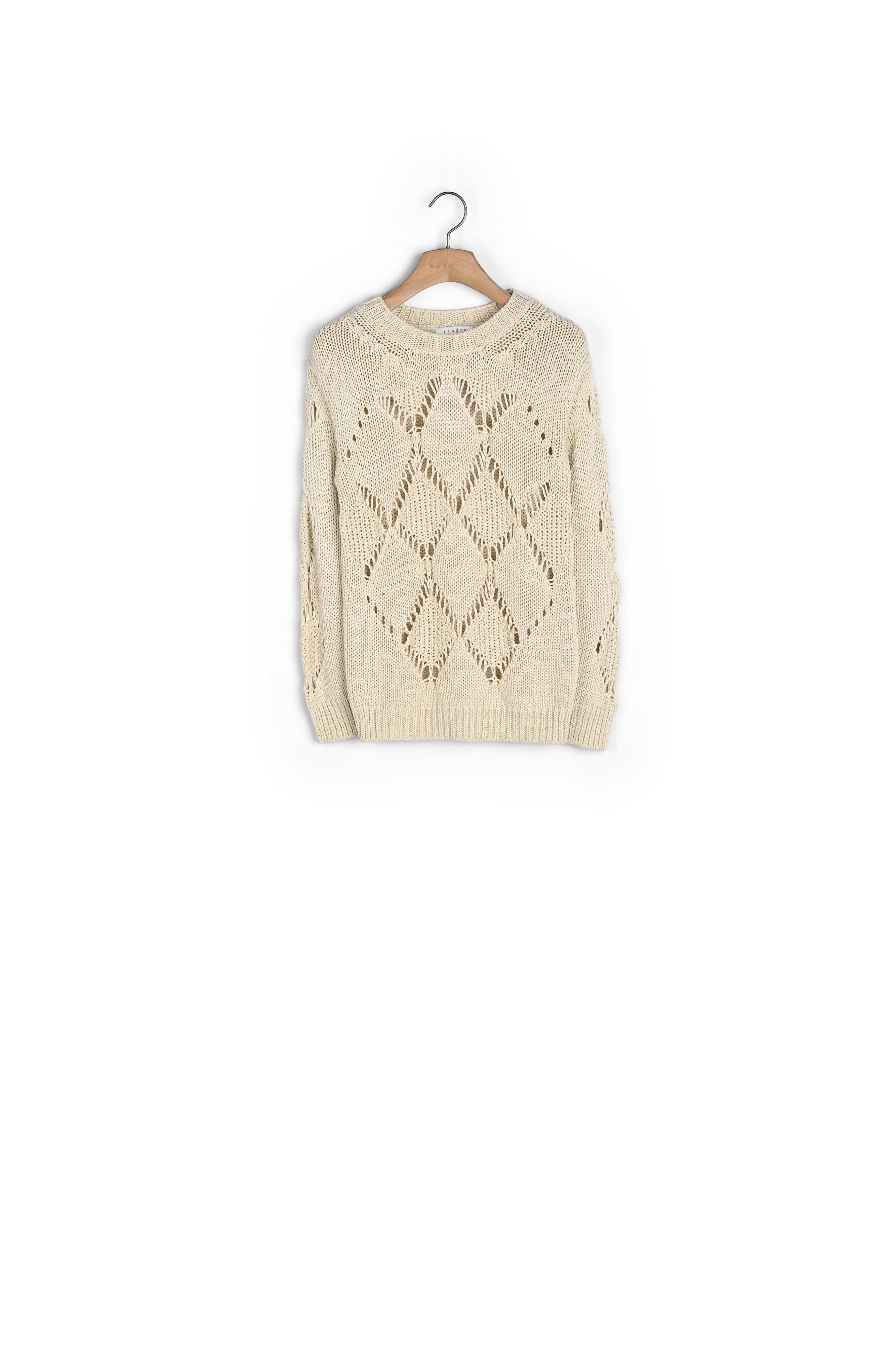 Pull Ecru Sandro seconde main