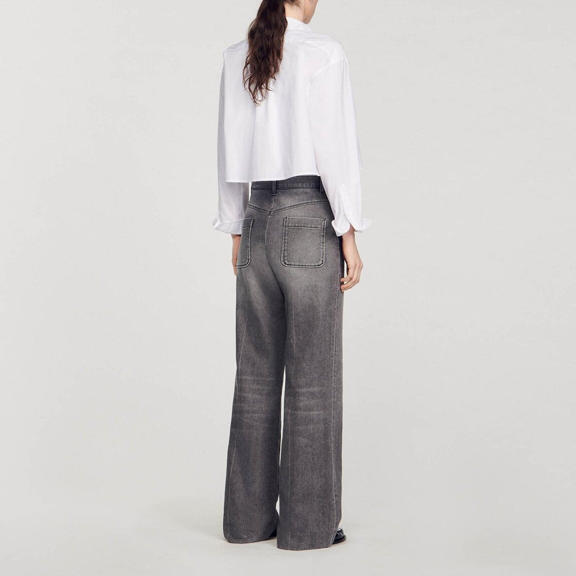 Jean délavé évasé Sandro seconde main