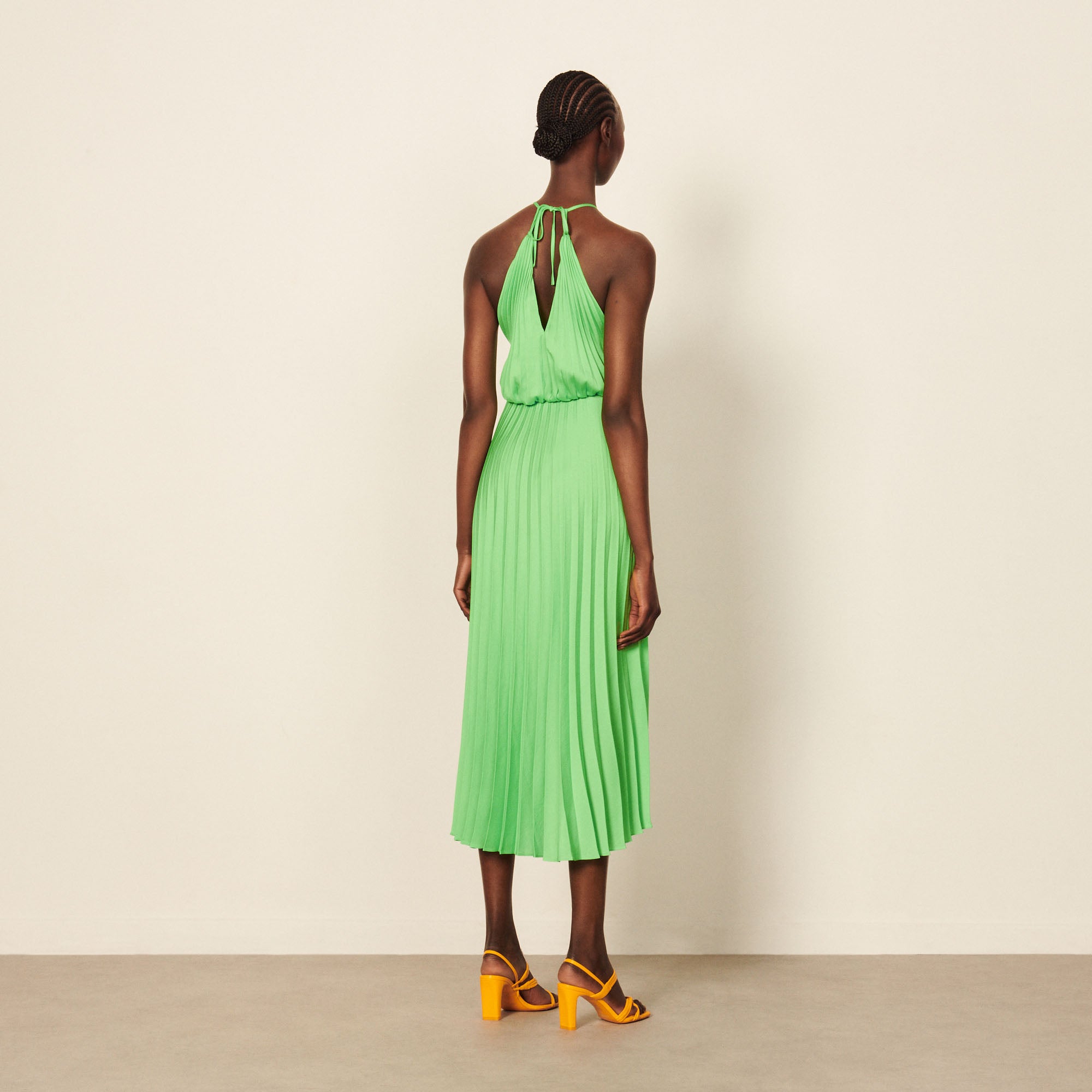 Robe longue plissée Sandro seconde main