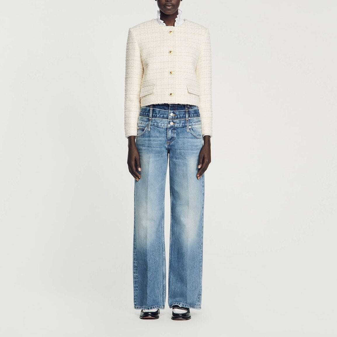 Veste en tweed Sandro seconde main