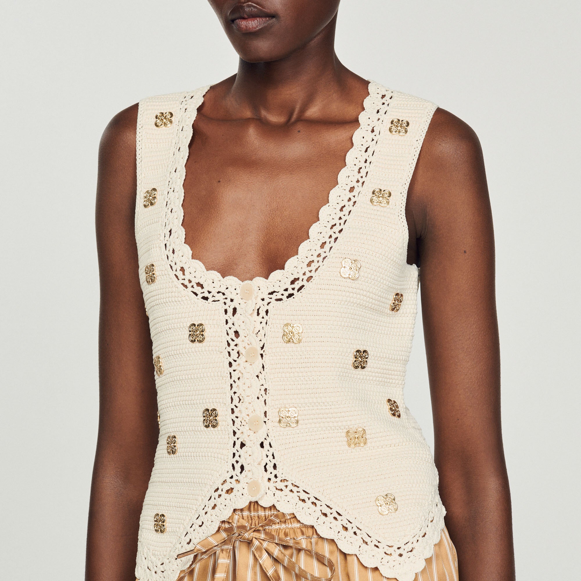 Top en crochet Sandro seconde main