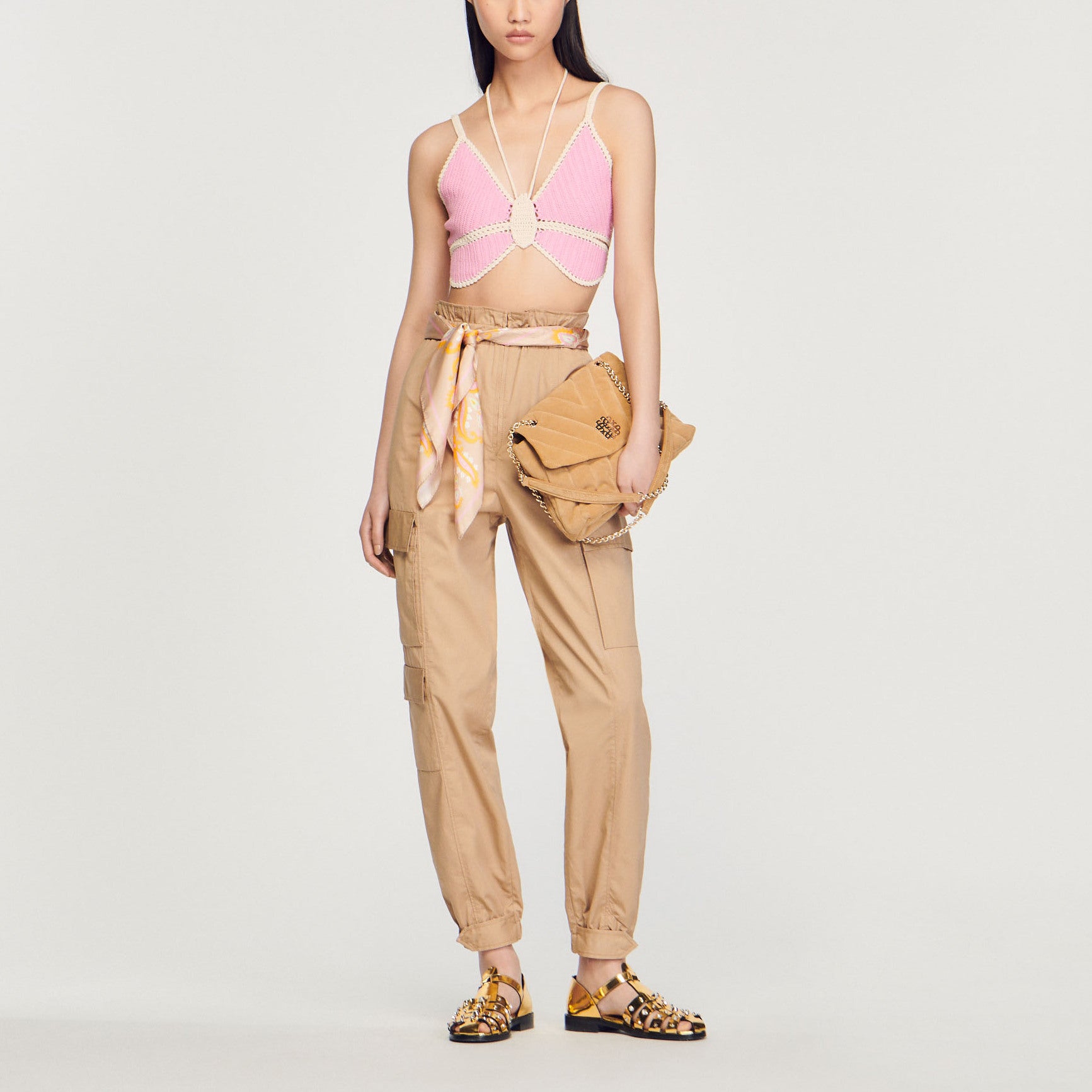 Brassière crochet papillon Sandro seconde main