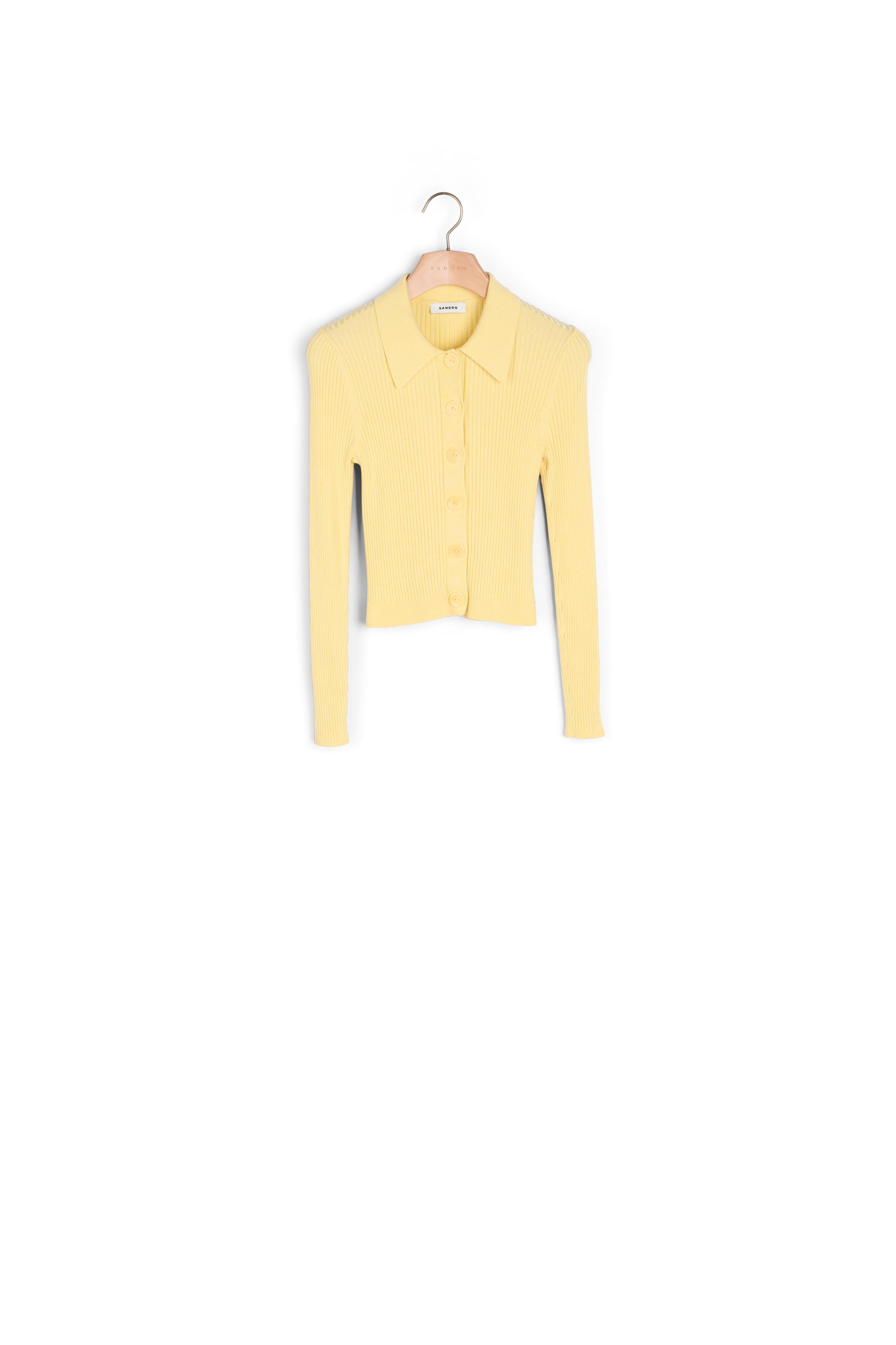 Cardigan court côtelé Sandro seconde main