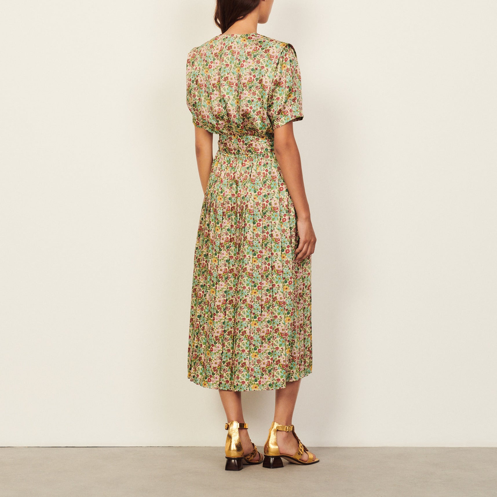 Robe longue imprimée Sandro seconde main