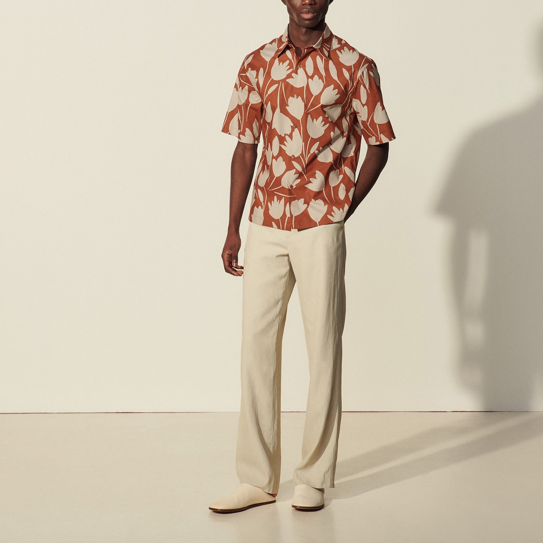 Chemise  imprimée à manches courtes Sandro seconde main