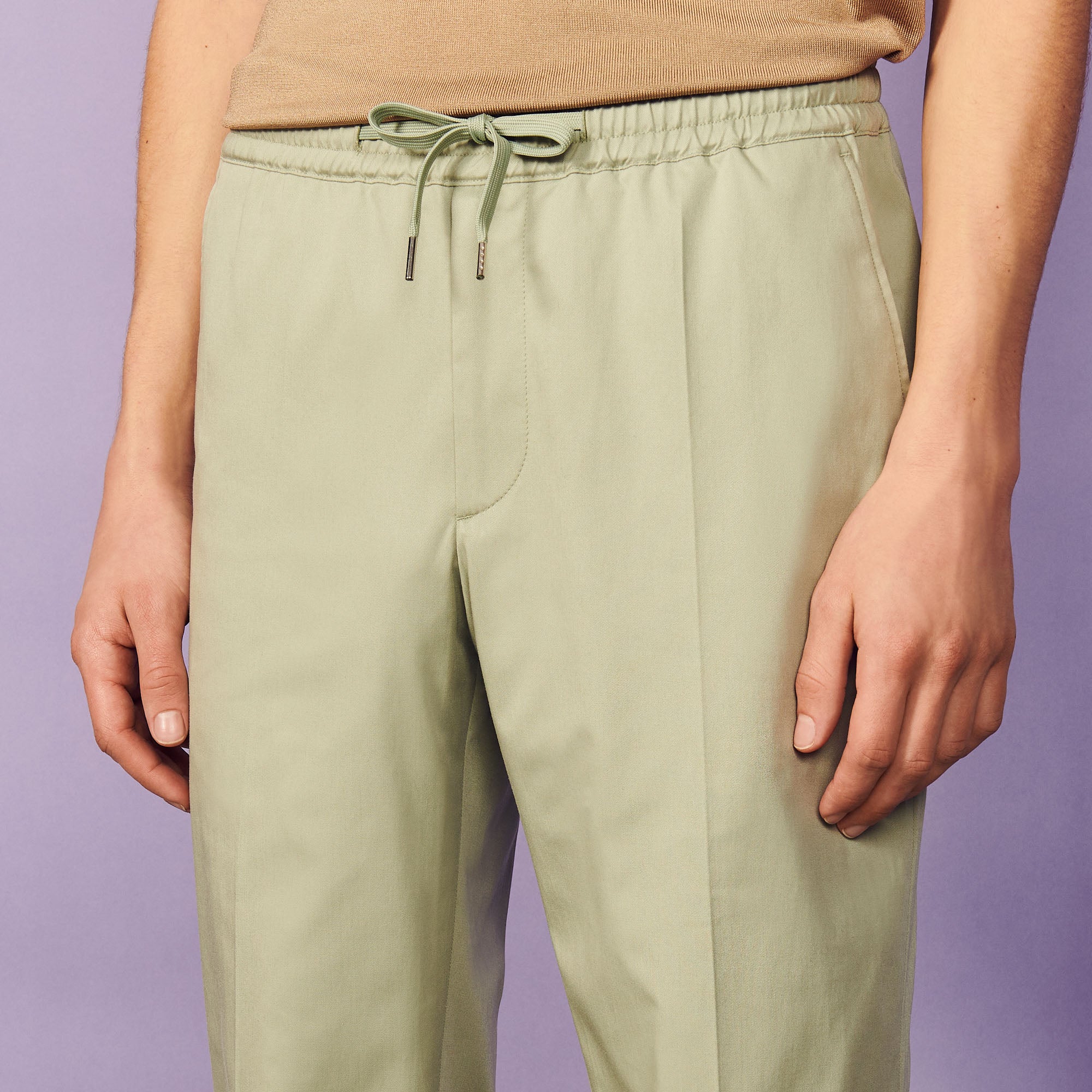 Pantalon à la ceinture élastique Sandro seconde main