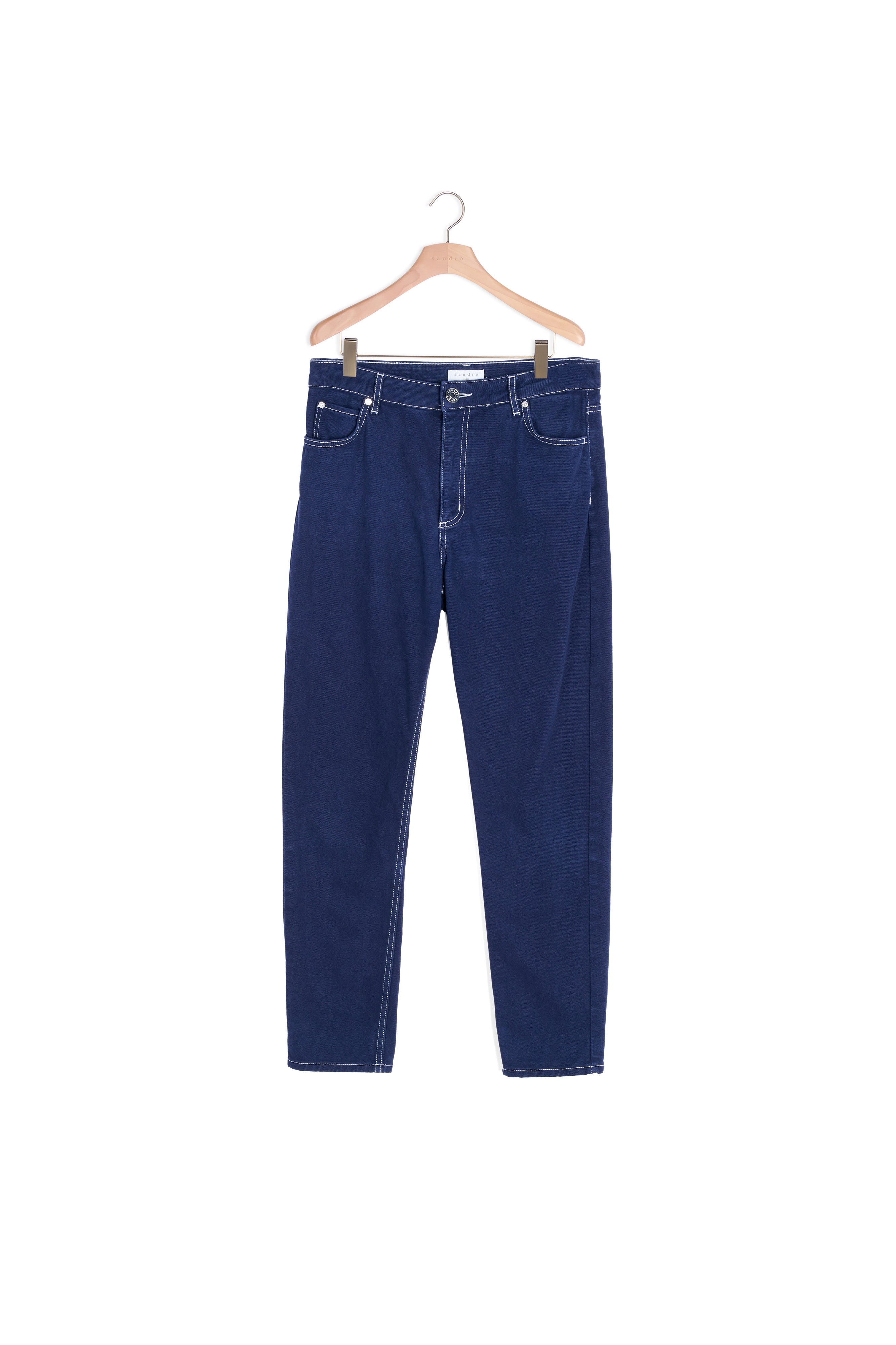 Jean à coutures contrastées Sandro seconde main