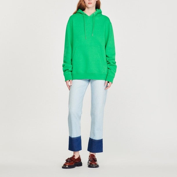 Sweat hoodie brodé Homme Sandro seconde main