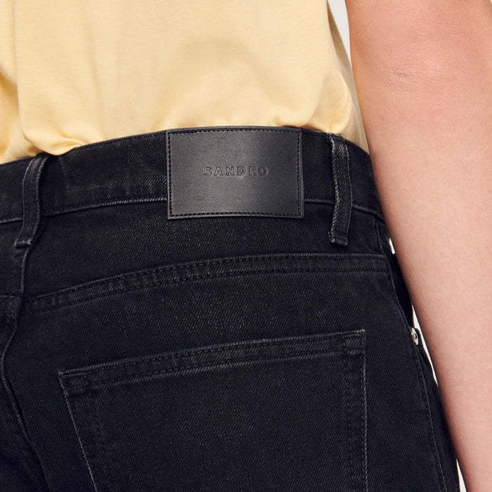 Jean droit en coton organique Sandro seconde main