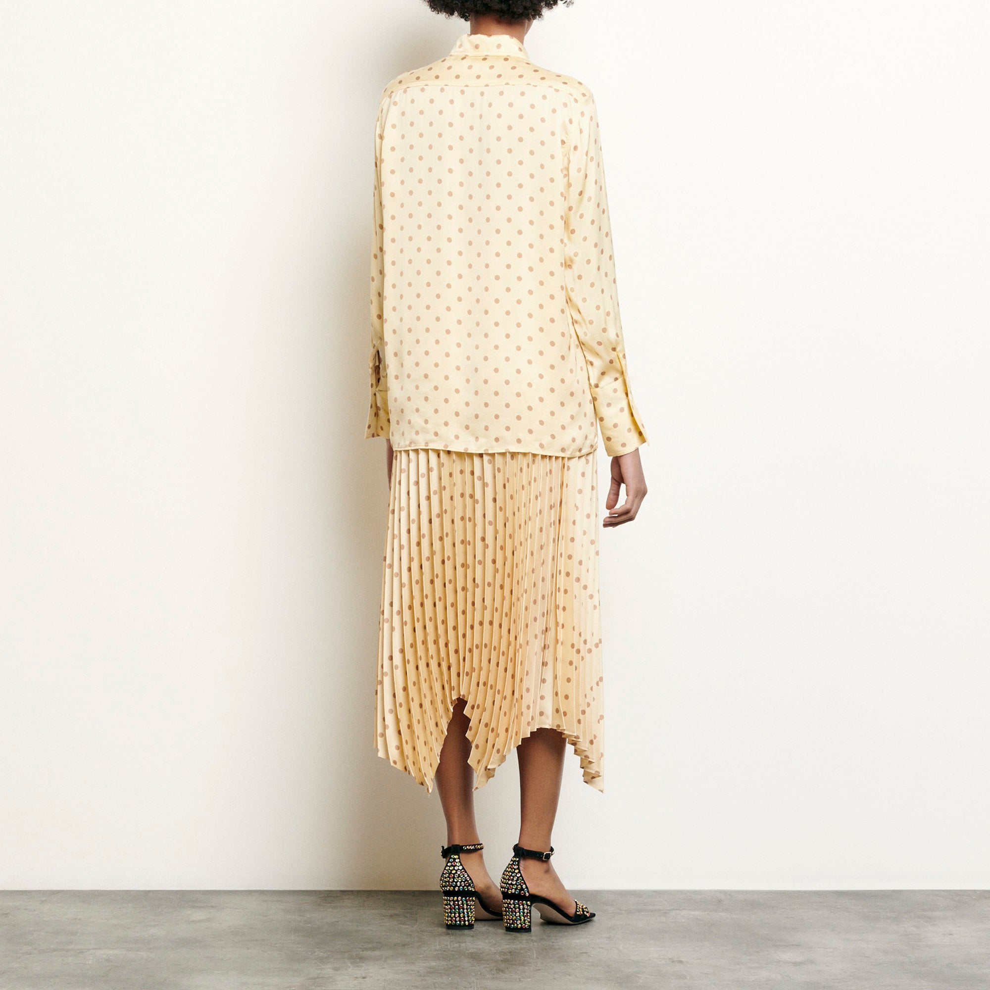 Chemise classique imprimée pois Sandro seconde main